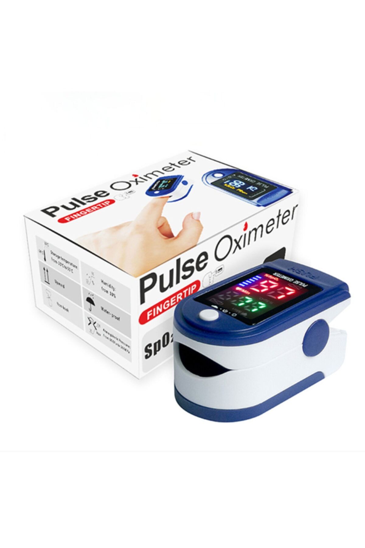 Pulse Oxımeter Pulse Oksimetre Parmak Tipi Nabız Oksijen Ölçer