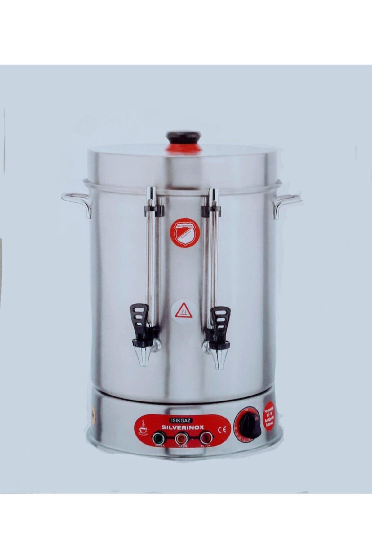 Işıkgaz Silver Metal Musluk Ikazlı Çay Makinesi 36 lt.400 Bardak