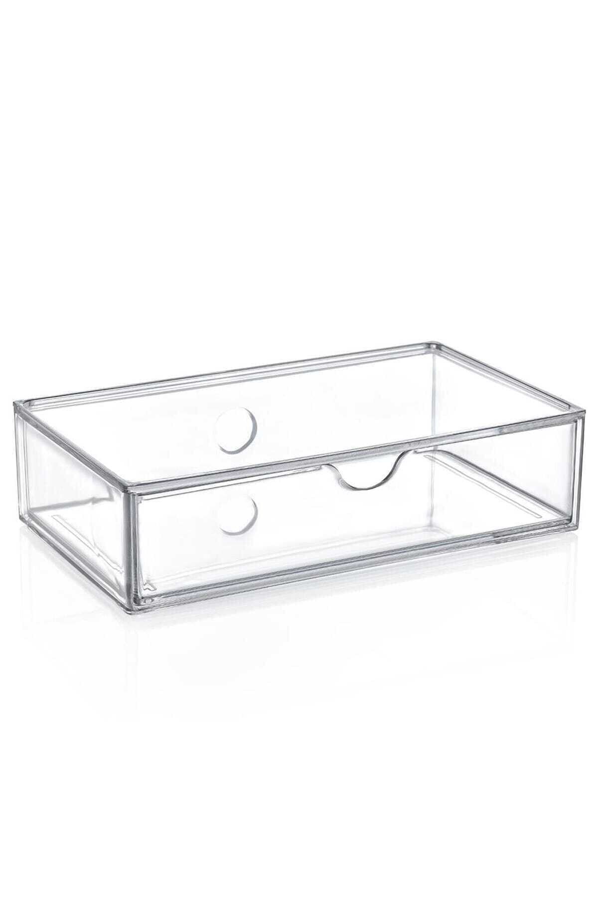 Box Up Büyük Boy Makyaj Takı Çekmece Kutusu Şeffaf 9003131