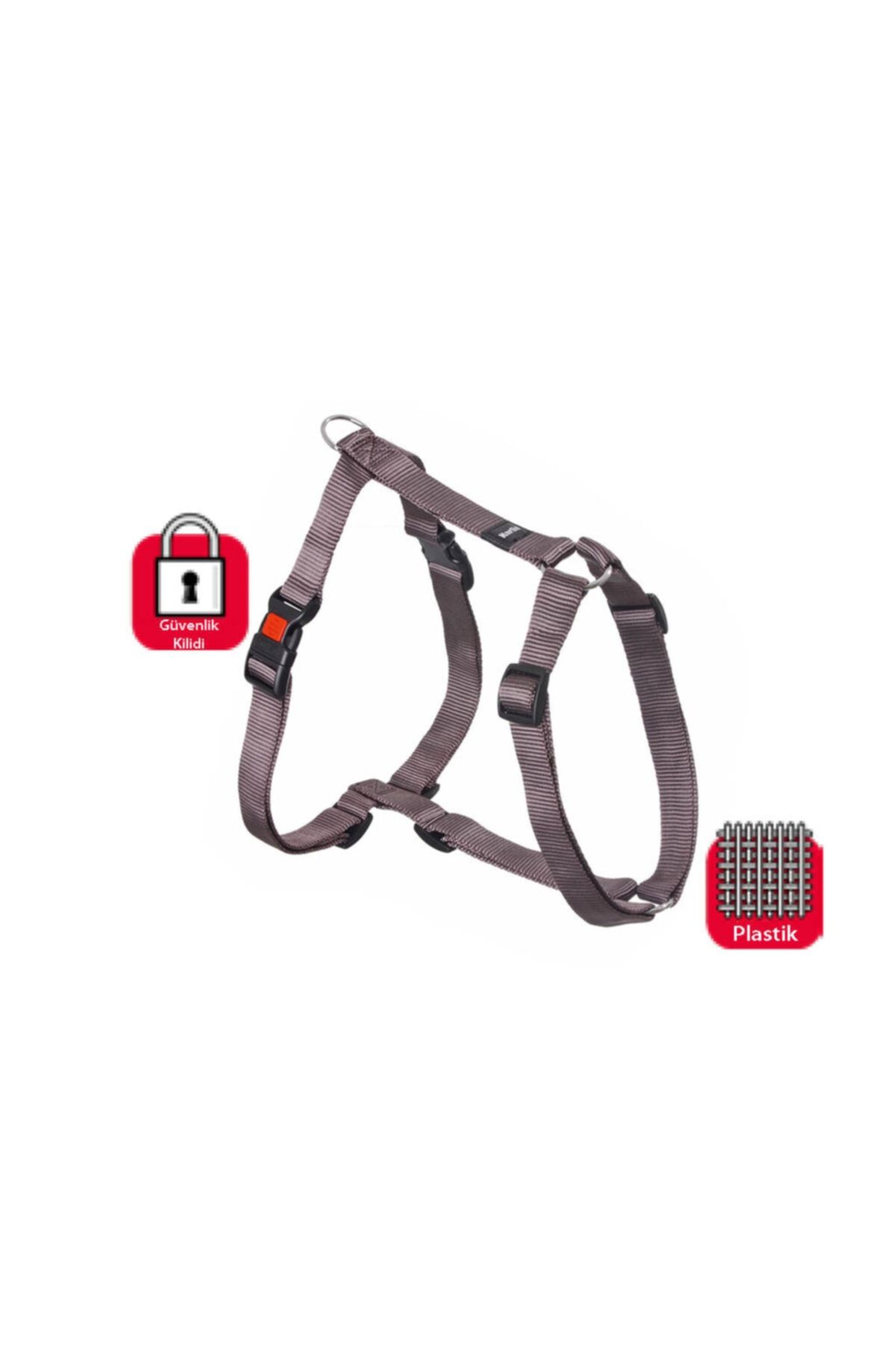 HİLALSHOP Karlıe Kilitli Göğüs Tasma L 65-100 Cm Gri