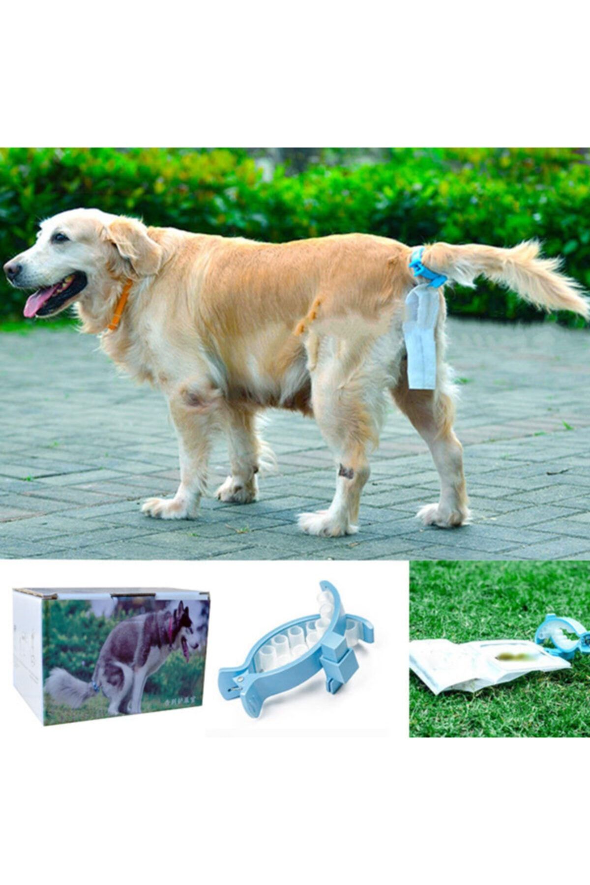 HİLALSHOP Köpek Kuyruğa Takılan Dışkı Toplama Mandalı (20 Ad Torbalı)