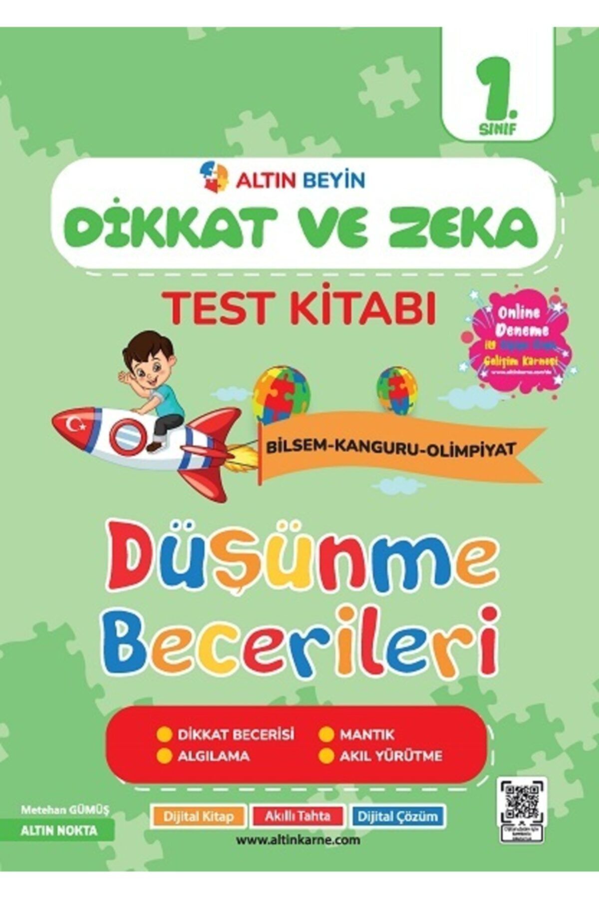 altın nokta 1. Sınıf Altın Beyin Dikkat ve Zeka Kitabı