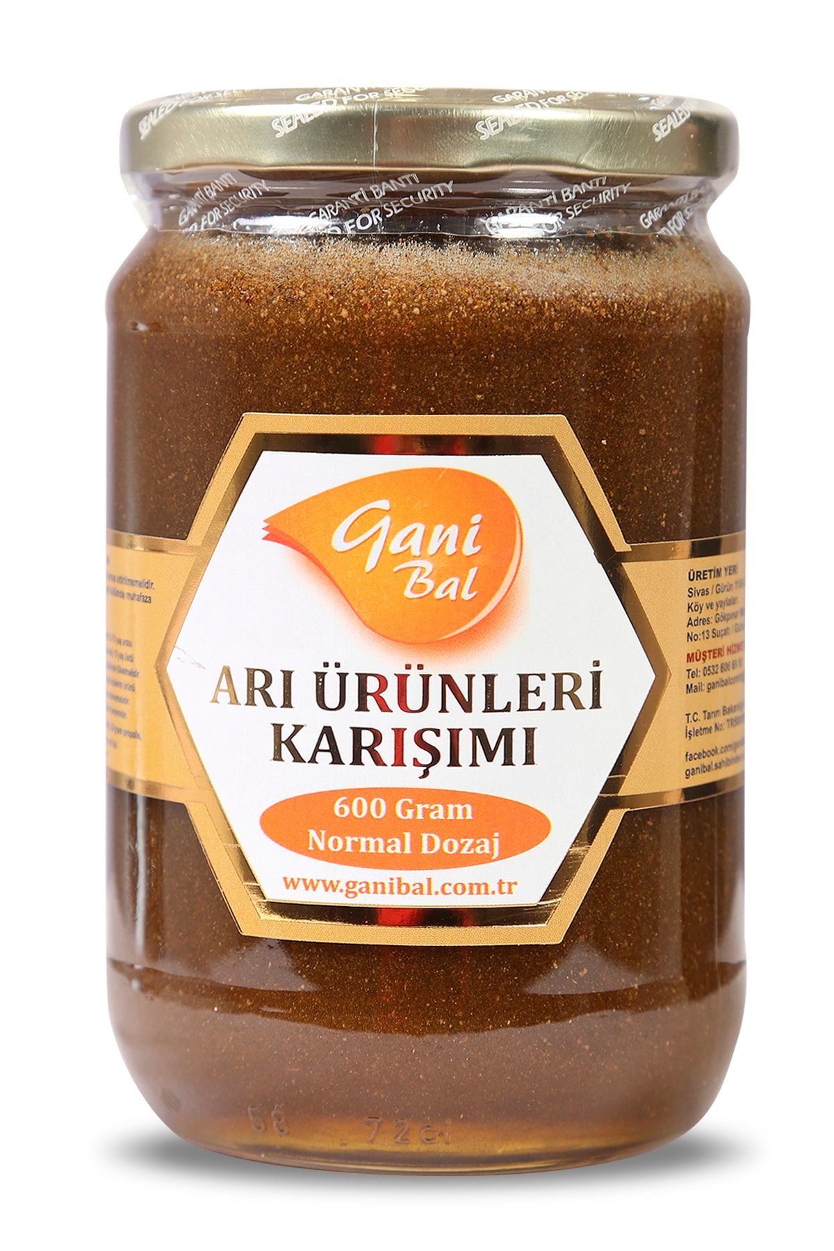 GANİBAL Bal Polen Propolis Ve Arı Sütü Karışımı - 600 Gr