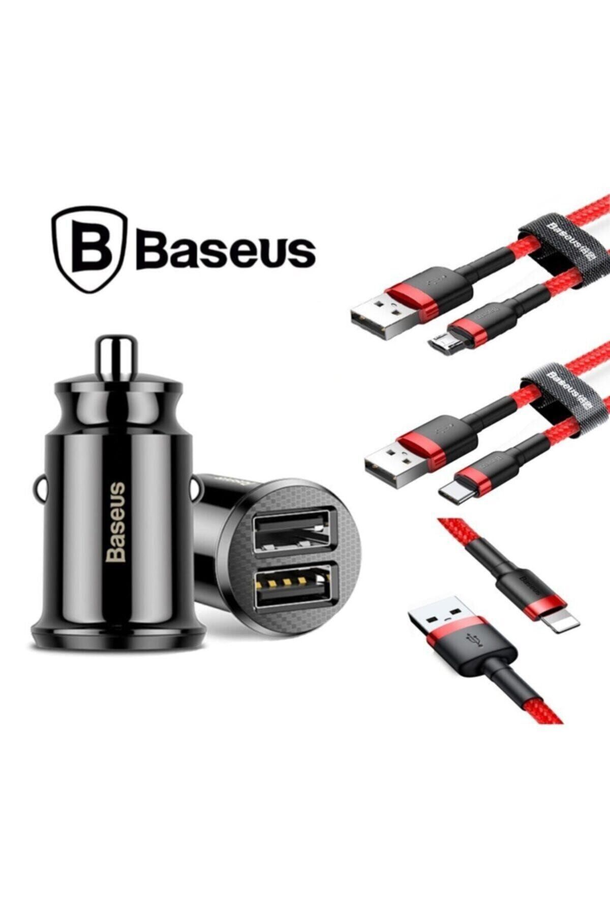 Baseus Mini Dual Usb 3.1a Çakmaklık Hızlı Araç Şarj Cihazı