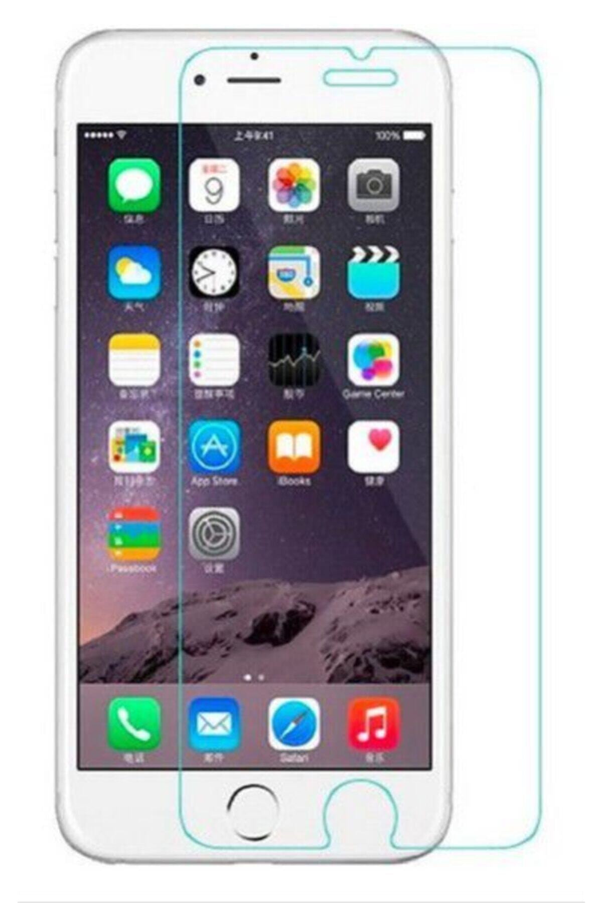 ADAMAN Iphone 6/6s Uyumlu 9h Temperli Kırılmaz Cam Sert Şeffaf Ekran Koruyucu