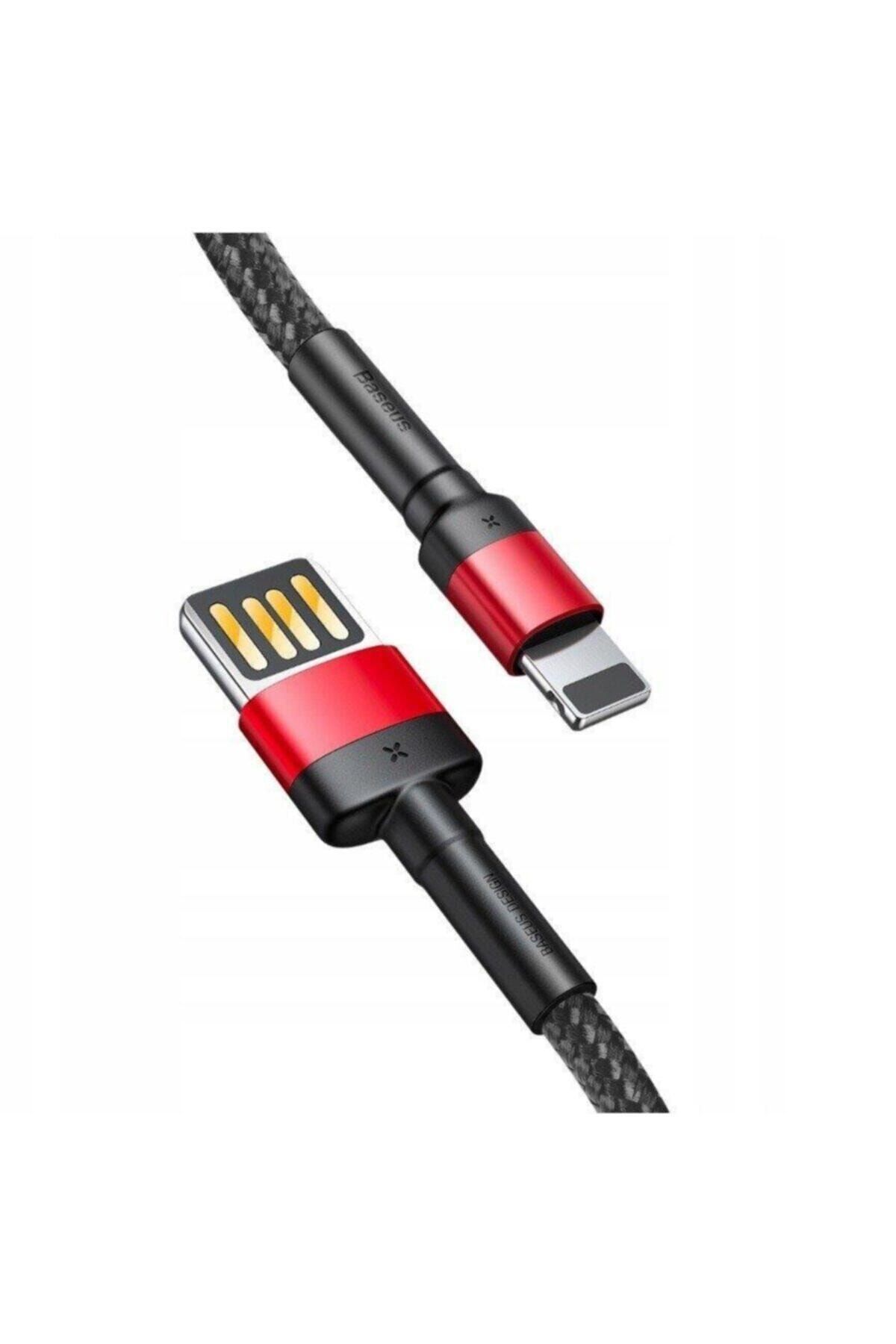 Baseus Cafule 2.4 A Lightning 1 Metre Şarj Kablosu Siyah