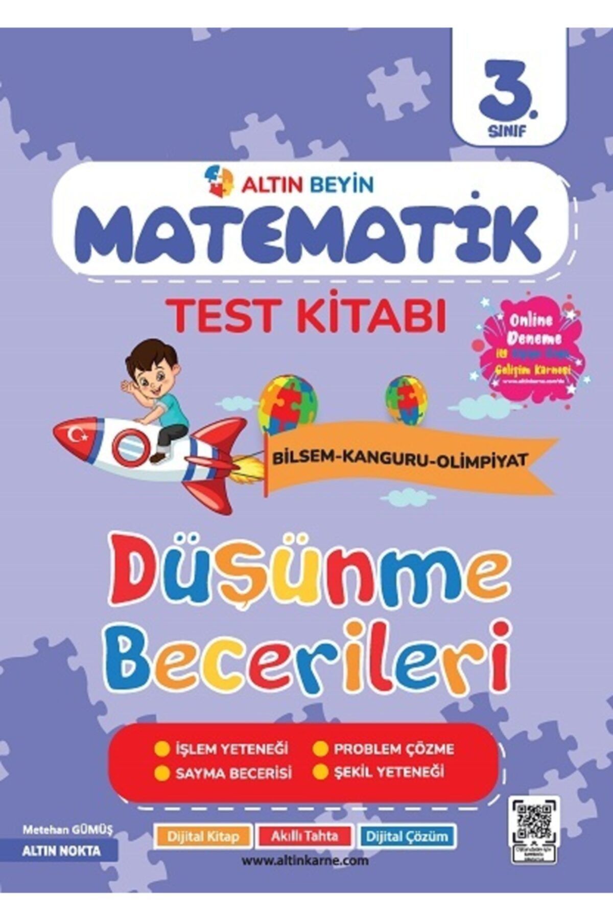 altın nokta 3. Sınıf Altın Beyin Matematik Test Kitabı