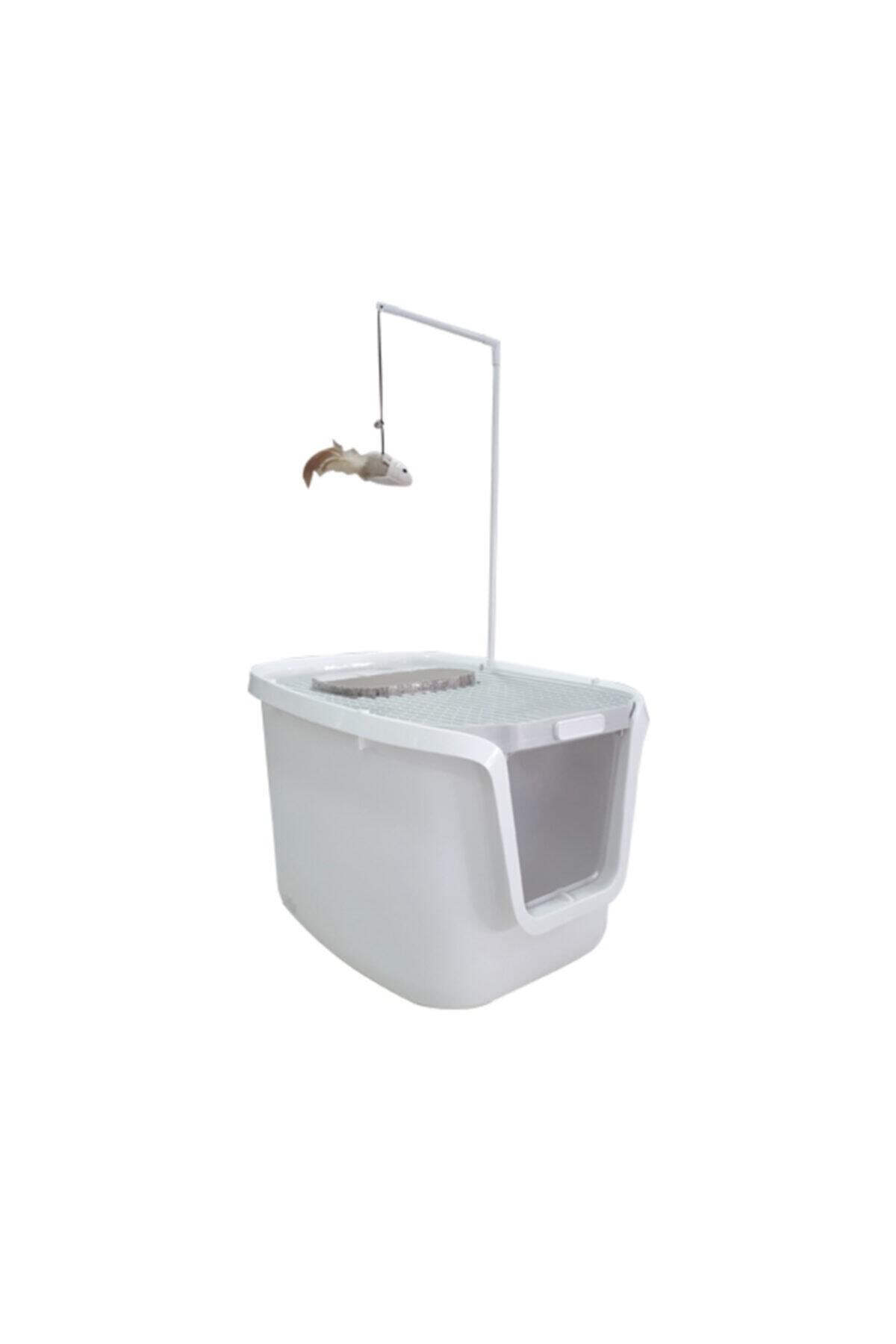 HİLALSHOP 3 In 1 Cat Toilet Beyaz