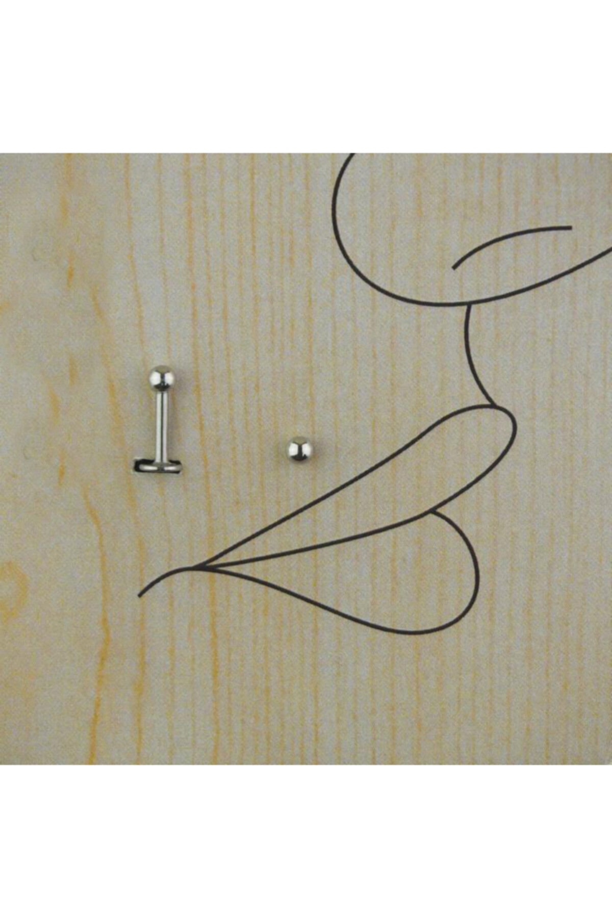 familystore 6 mm Çelik Dudak Piercing (top:2,5mm)