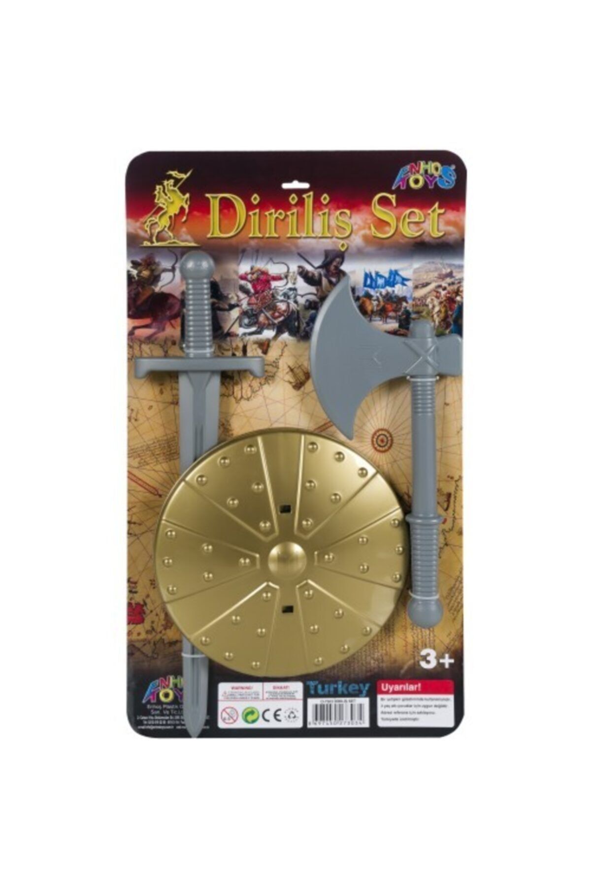 Enhoştoys Oyuncak Kılıç Kalkan Balta Diriliş Set Diriliş Osman Diriliş Ertuğrul Barbaroslar Büyük Selçuklu