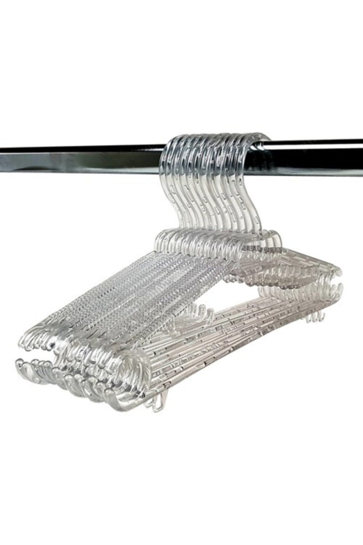 ZAVANSA Şeffaf Mimoza Büyük Boy Kristal Askı Seti (6 Adet )