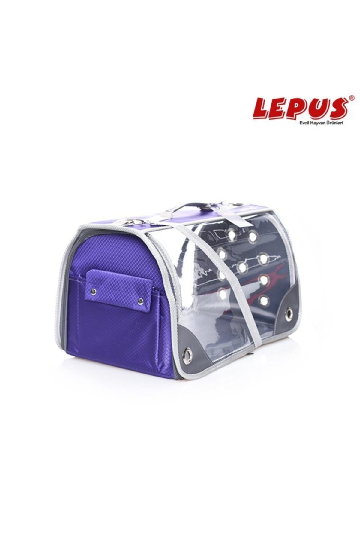 Lepus Şeffaf Fly Bag Çanta Mor Large 28*45*28h Cm