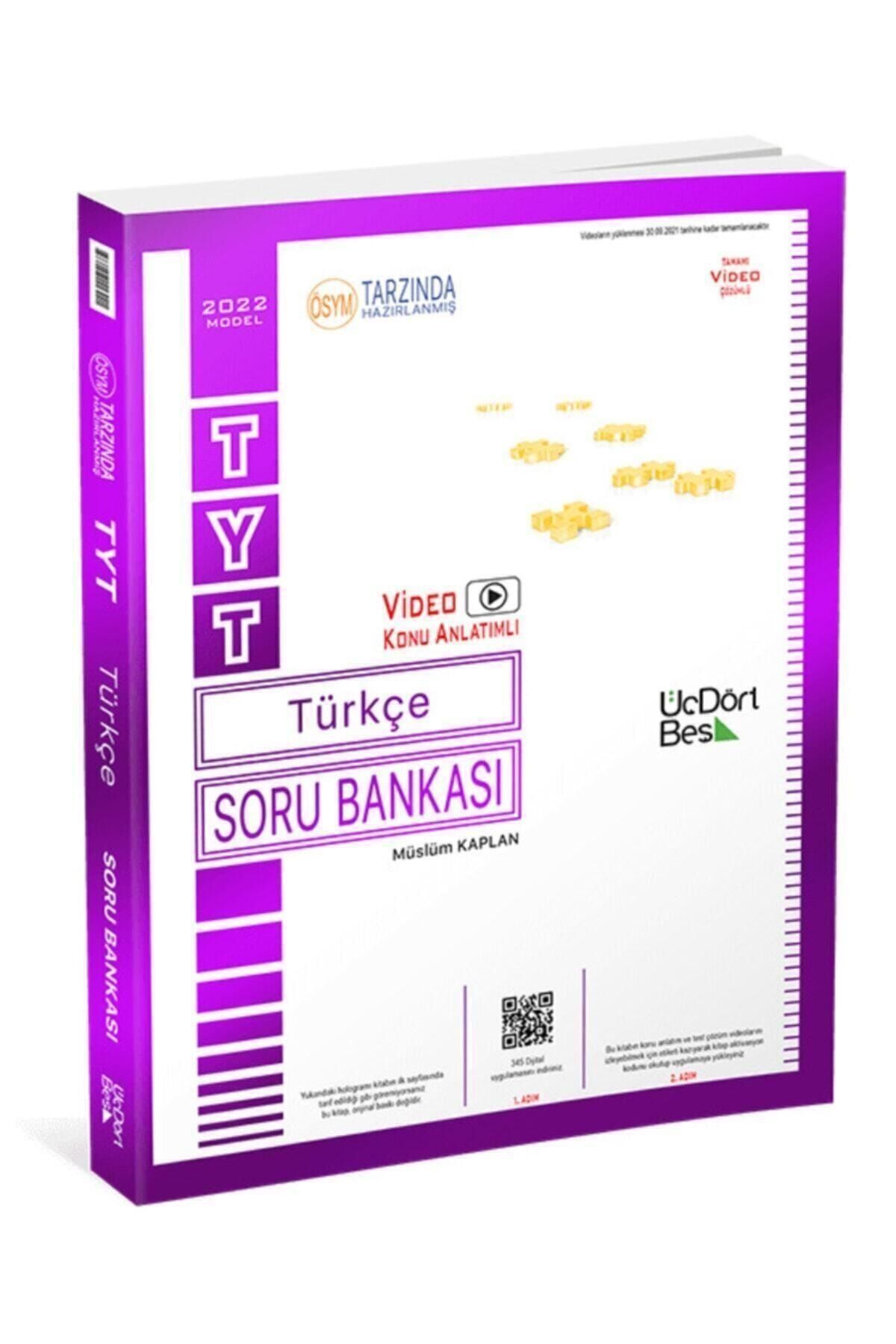 Üç Dört Beş Yayıncılık *yeni Baskı* 345 Yayınları Tyt Türkçe Soru Bankası 2022