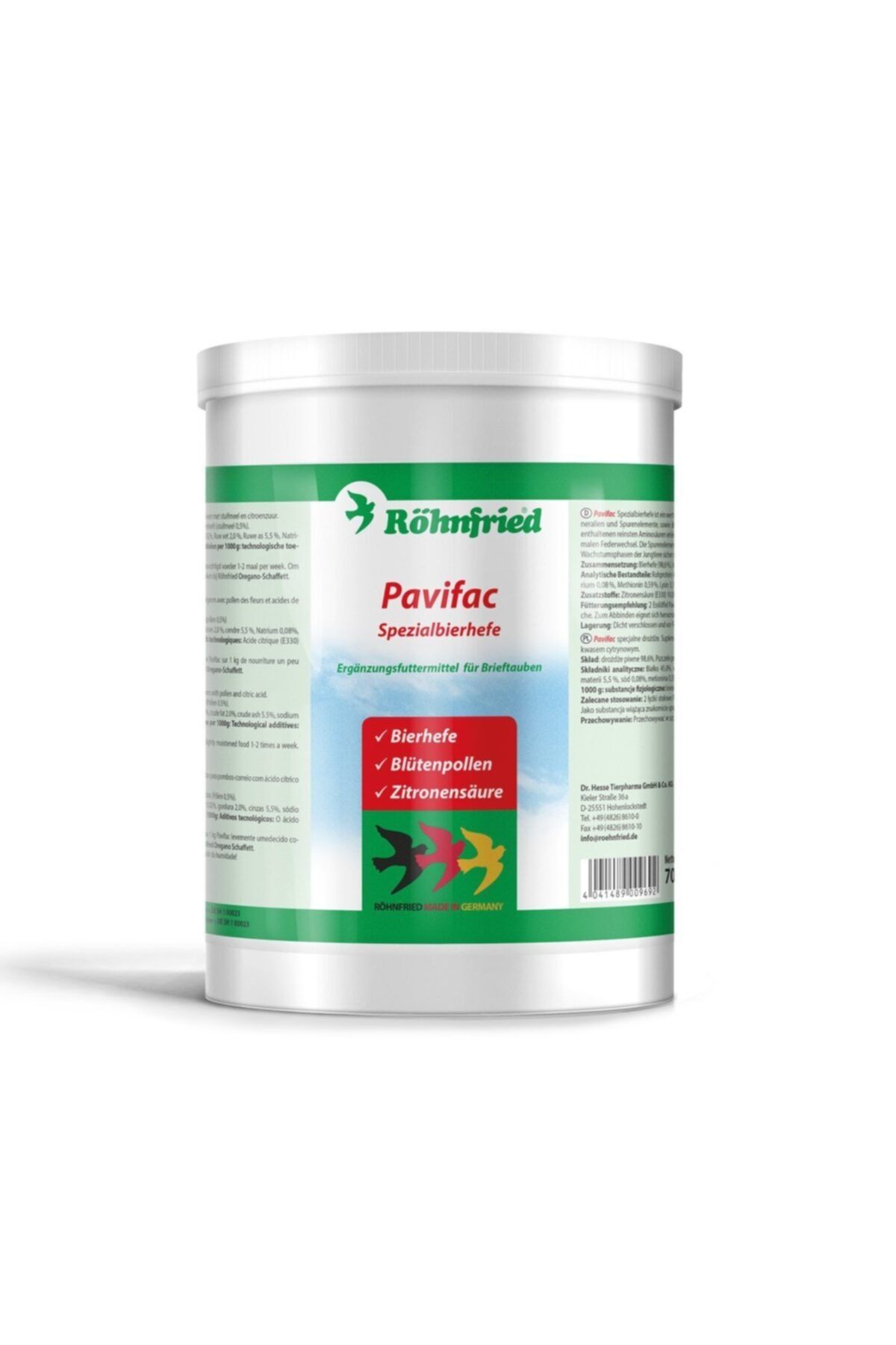 Röhnfried Pavifac Bira Mayası 700 G