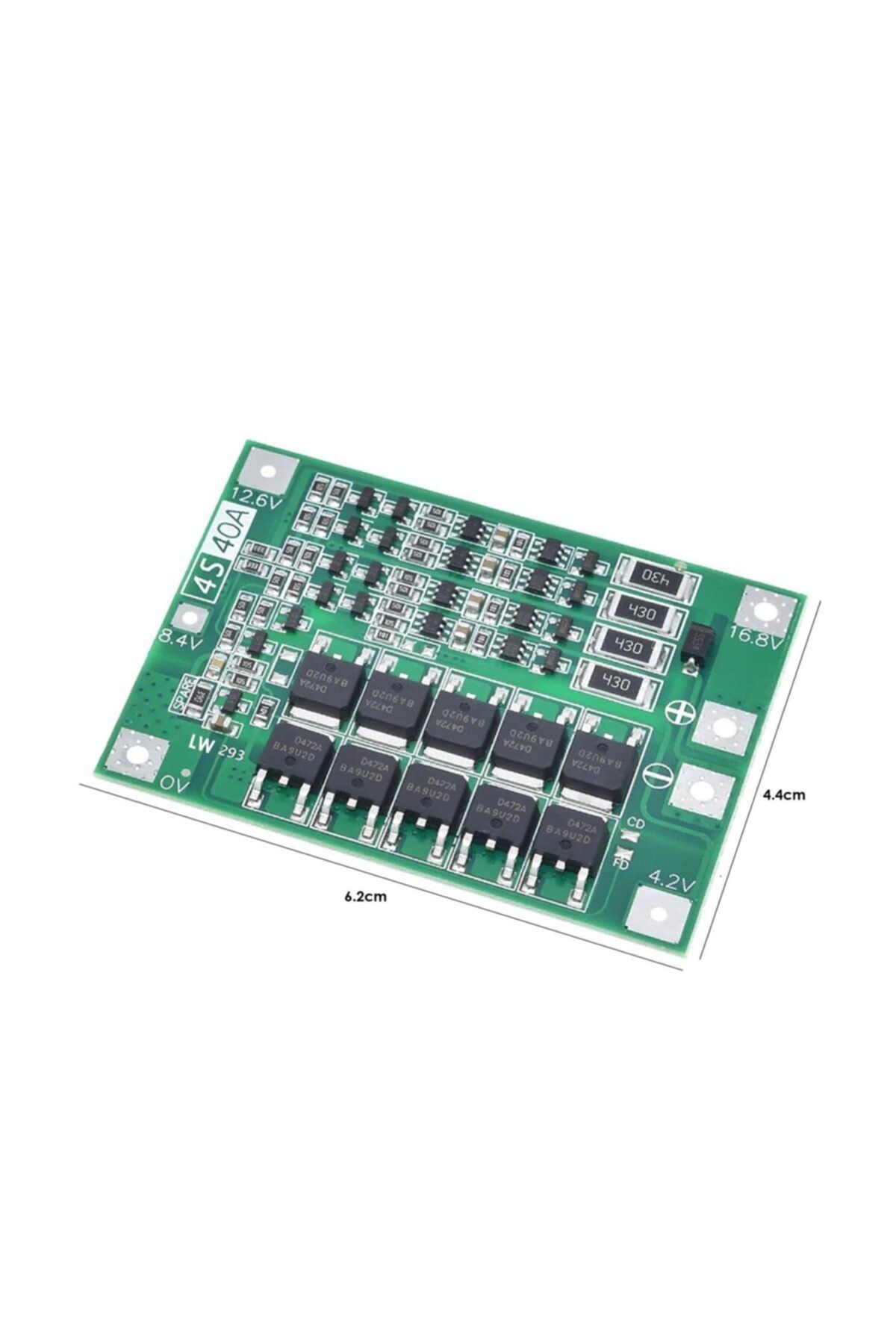OEM Bms 18650 Lityum Pil Şarj Koruma Kartı 40a 16.8v Balanslı