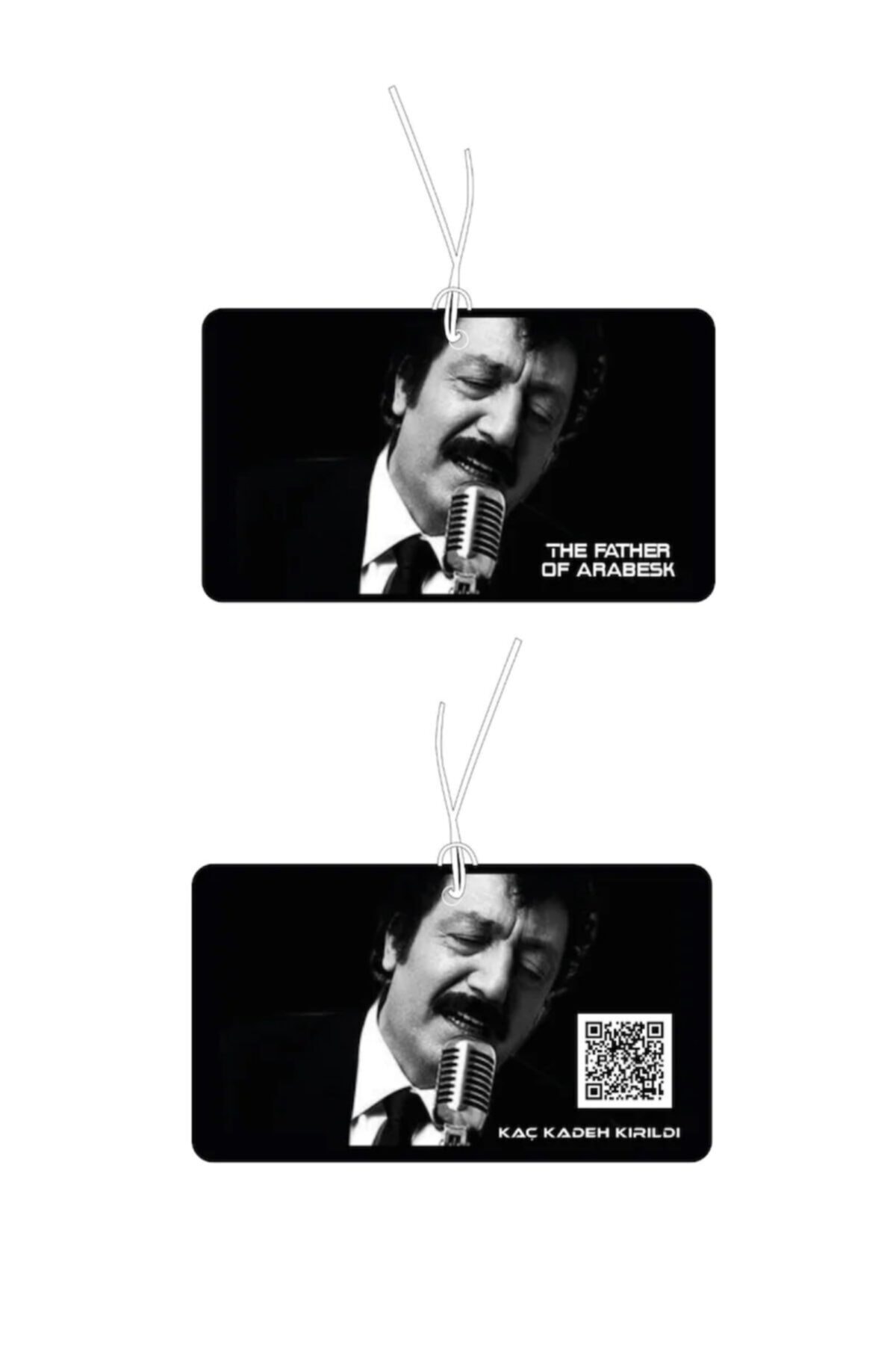 Mad Accessories Müslüm Gürses Qr Kodlu Parfüm Esanslı Baskılı Dekoratif Asma Ayna Oto Araç Kokusu