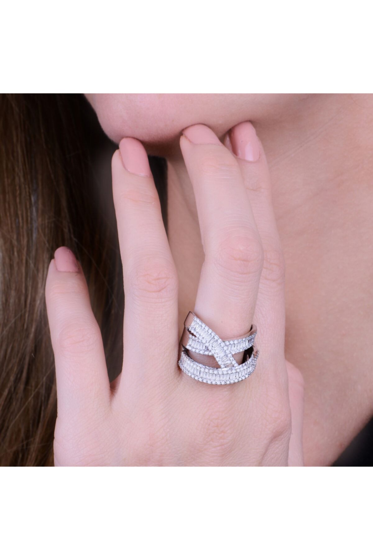Exen Pırlanta 2.35 Carat F Vs Sı 14k 10.65 Gram Baget Pırlanta Yüzük
