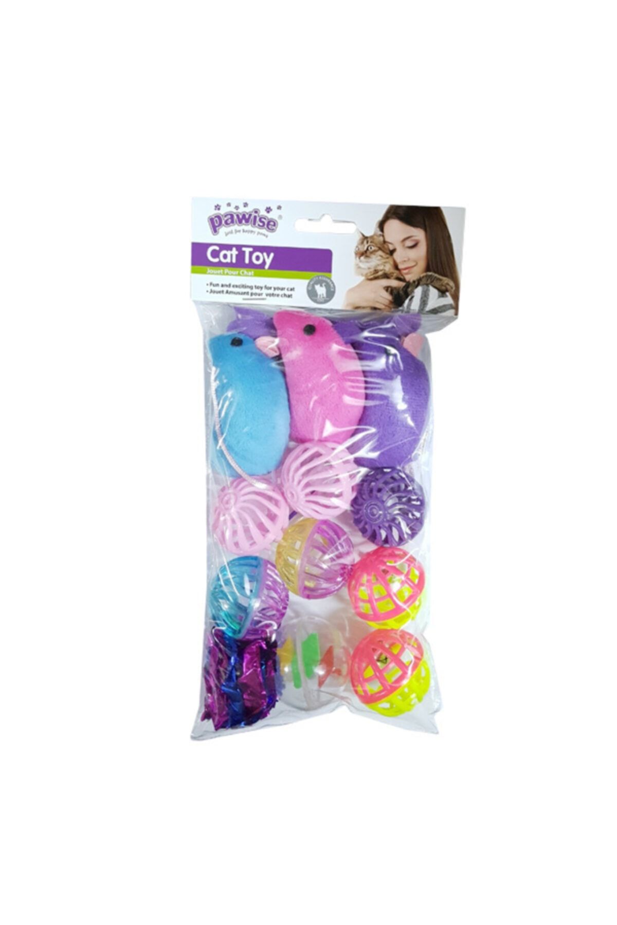 HİLALSHOP Pawise Karışık Kedi Oyuncağı 13 Adet Oyuncak