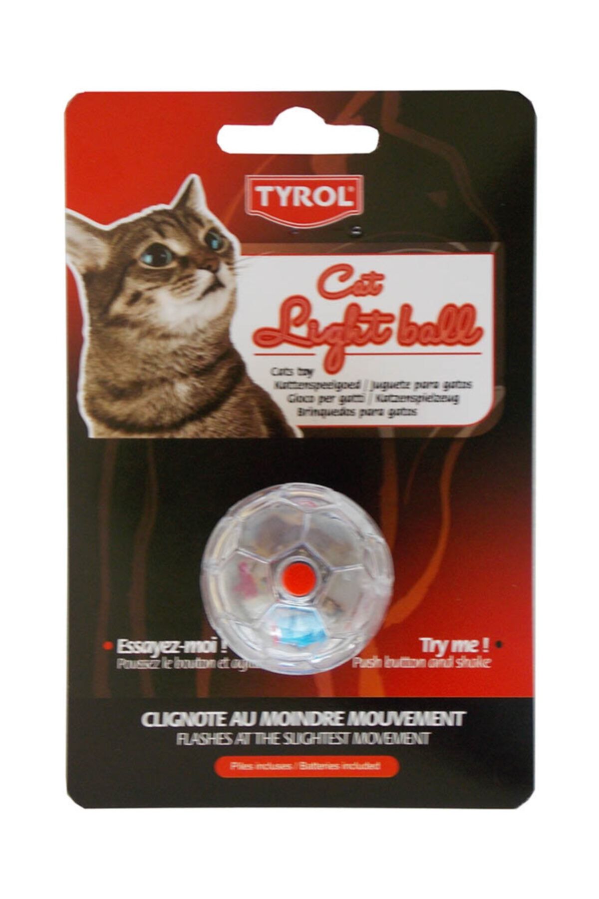 HİLALSHOP Vitalveto Kediler Için Işıklı Top Oyuncak