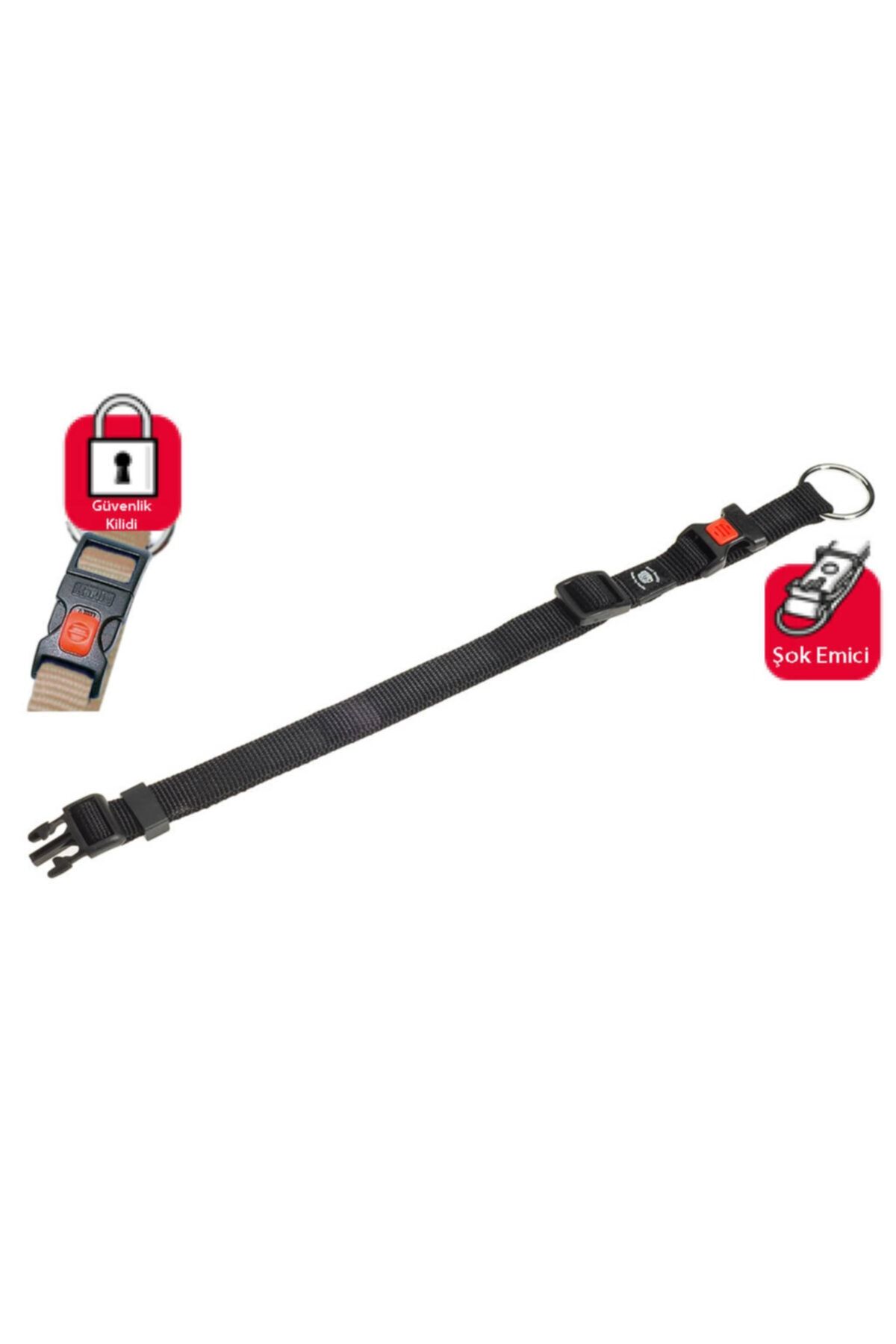 HİLALSHOP Karlıe Kilitli Boyun Tasma Xl 55-75cm Siyah