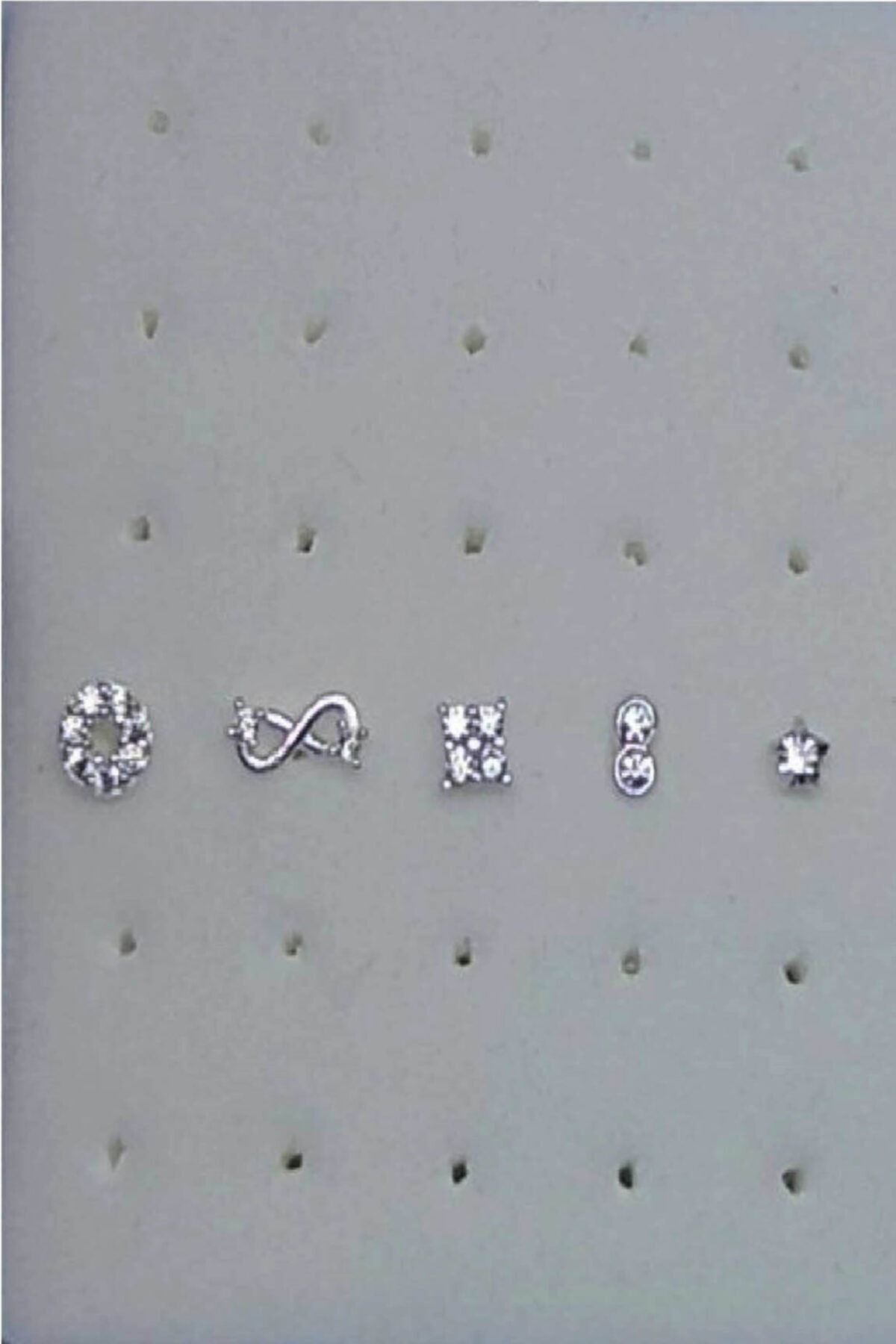 Si&Si Accessories 925 Ayar Gümüş 5 Adet Zirkon Taşlı Hızma Set 7