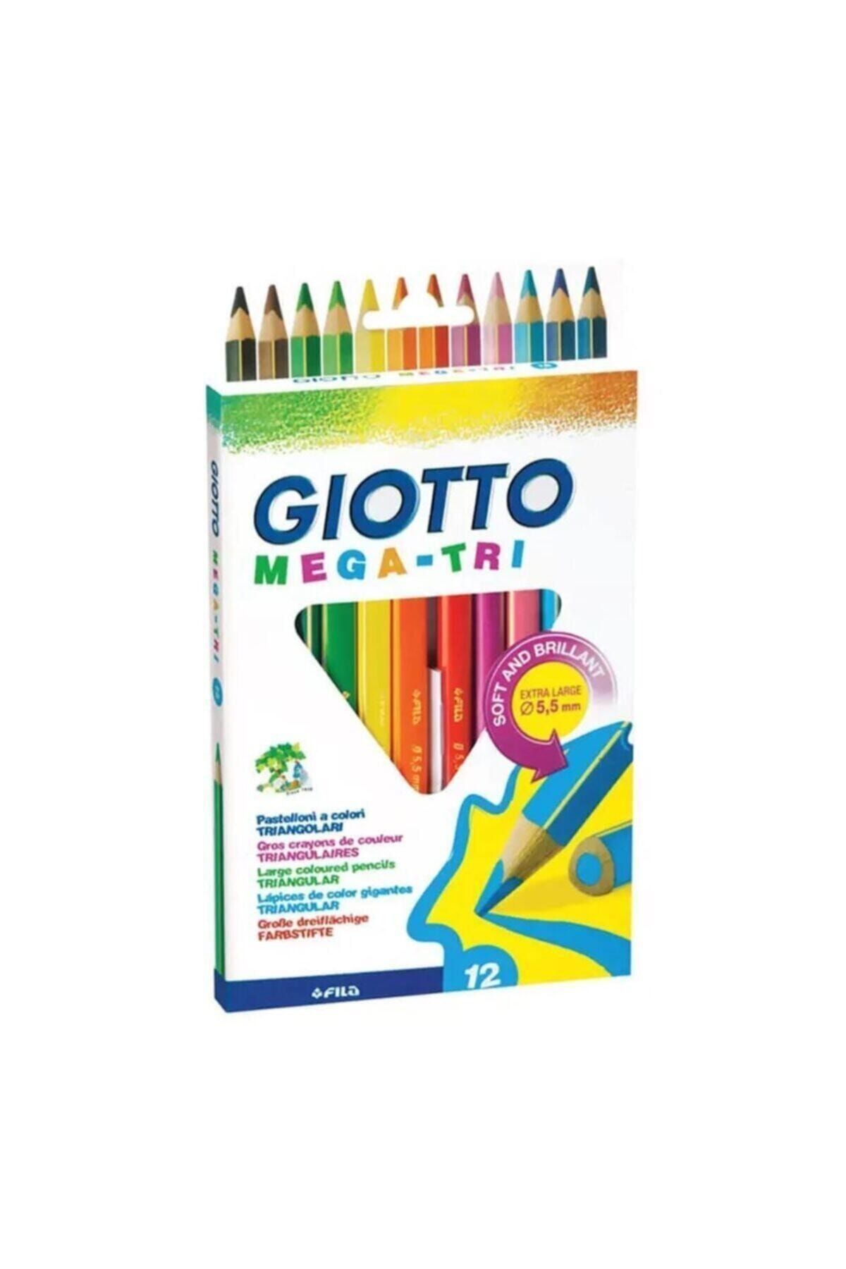 Giotto 220600tr Mega Tri Kuru Boya 12'li Kutu