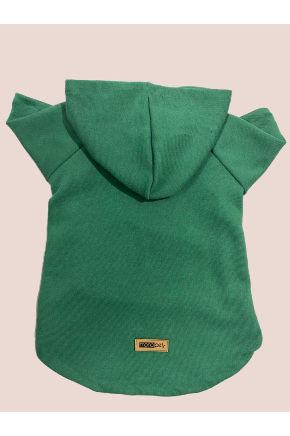 Monopetz Kapişonlu Sweatshirt Köpek Ve Kedi Kıyafeti - Düz Yeşil - L Beden