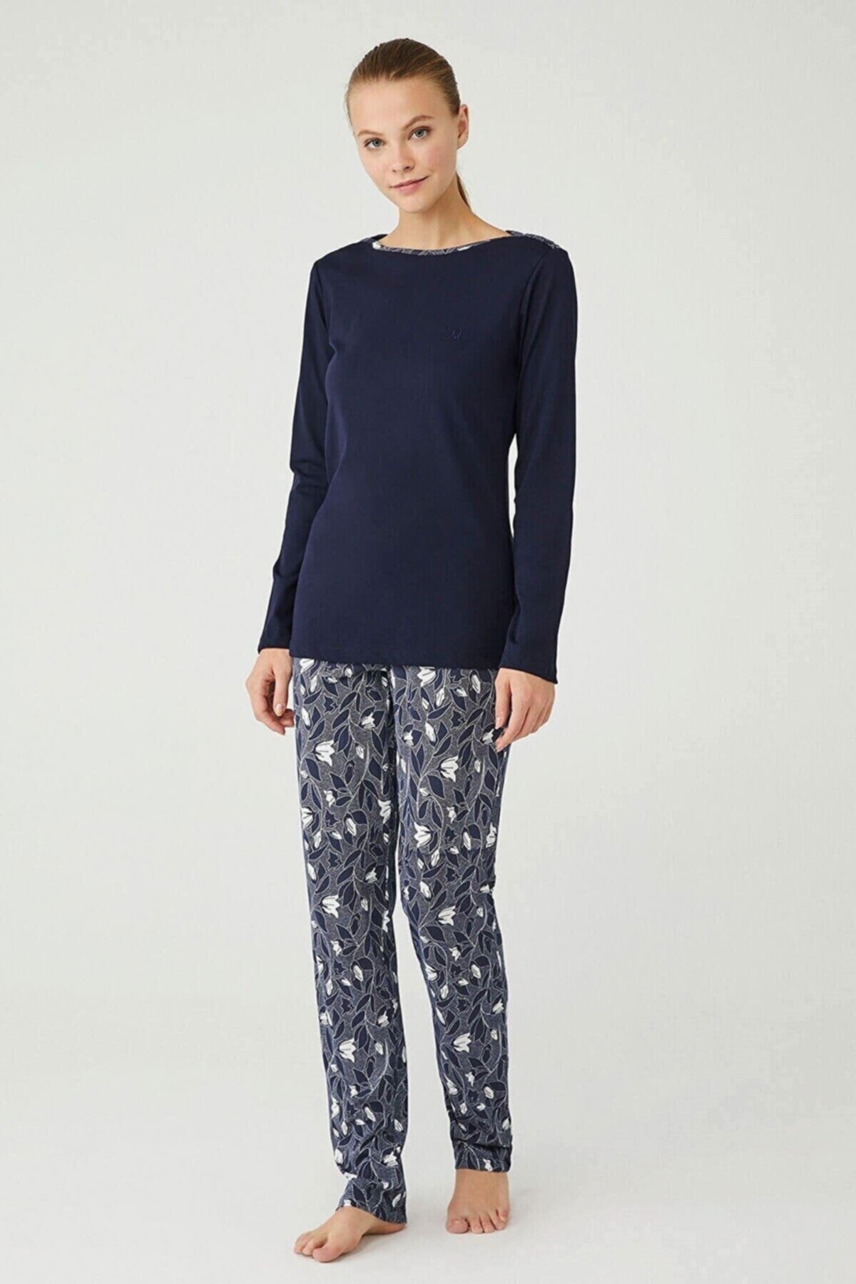 Freshness 3383 Kadın Uzun Kol Pijama Takım