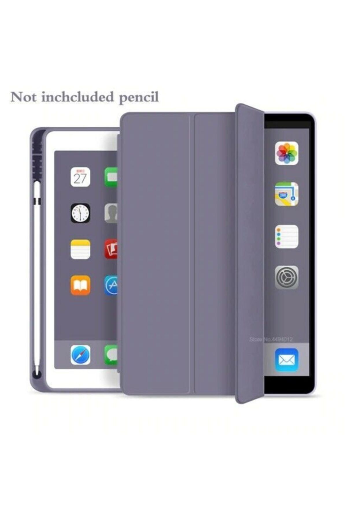 MİRAKSESUAR Apple Ipad 9 (MK2L3LL) 10,2 Yeni Nesil Premium Smart Case Kalemlikli Nikta Kılıf