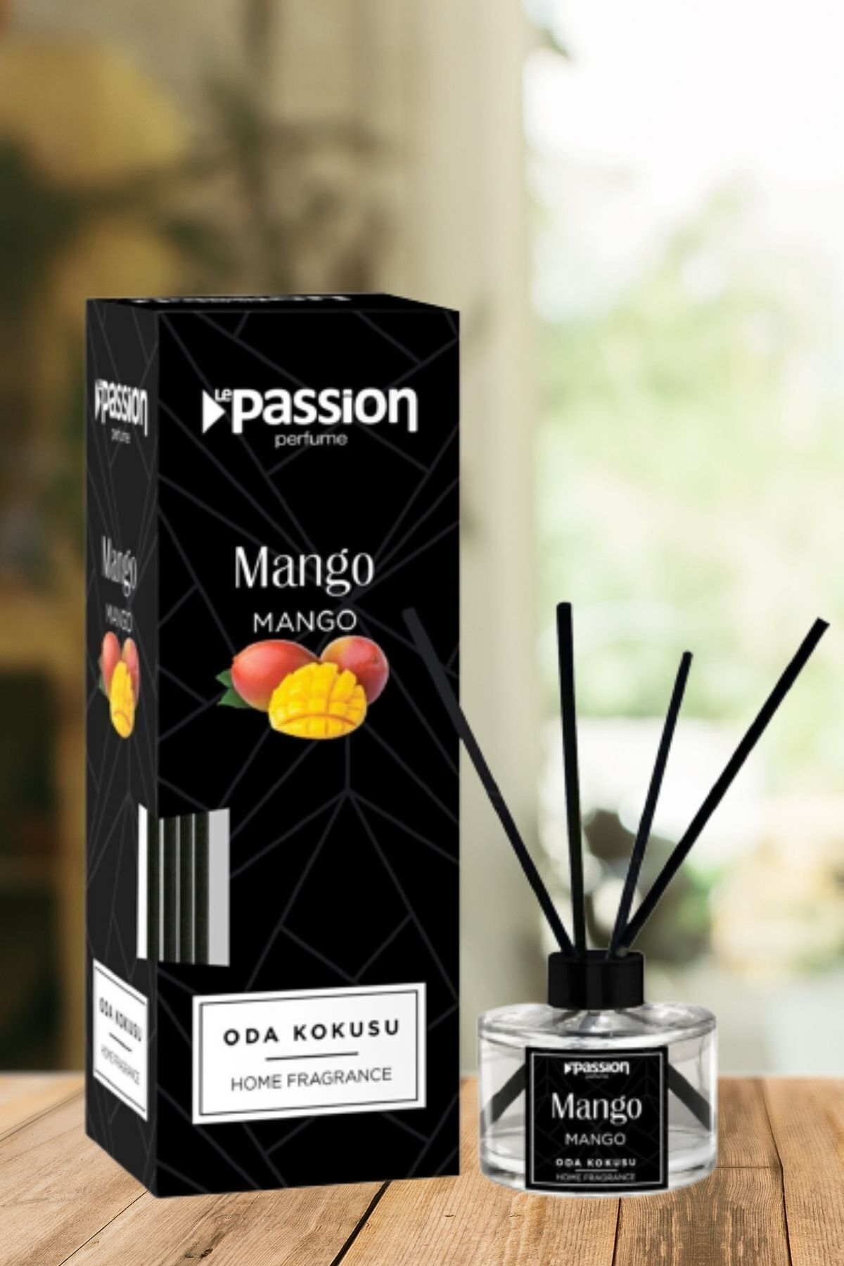 LE PASSİON PARFUME Mango Kokulu Çubuklu Bambulu Ev Oda Ve Ortam Kokusu - Banyo Ve Wc Için Mükemmel Seçim 100 ml