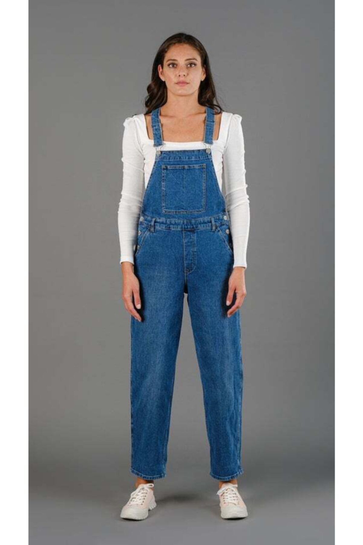 Primary Organik Pamuk Denim Salopet K750