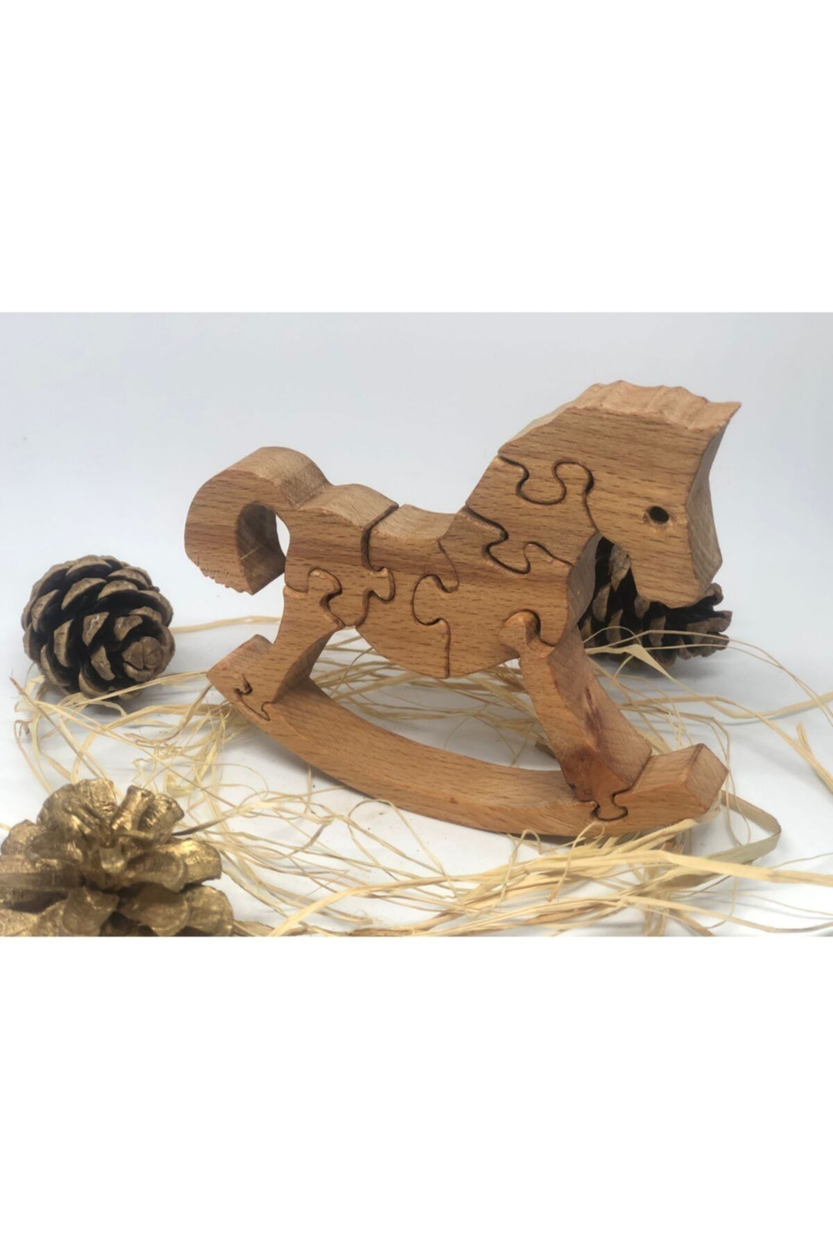 AŞIKTOYS Natural Eğitici At Puzzle 15 Cm