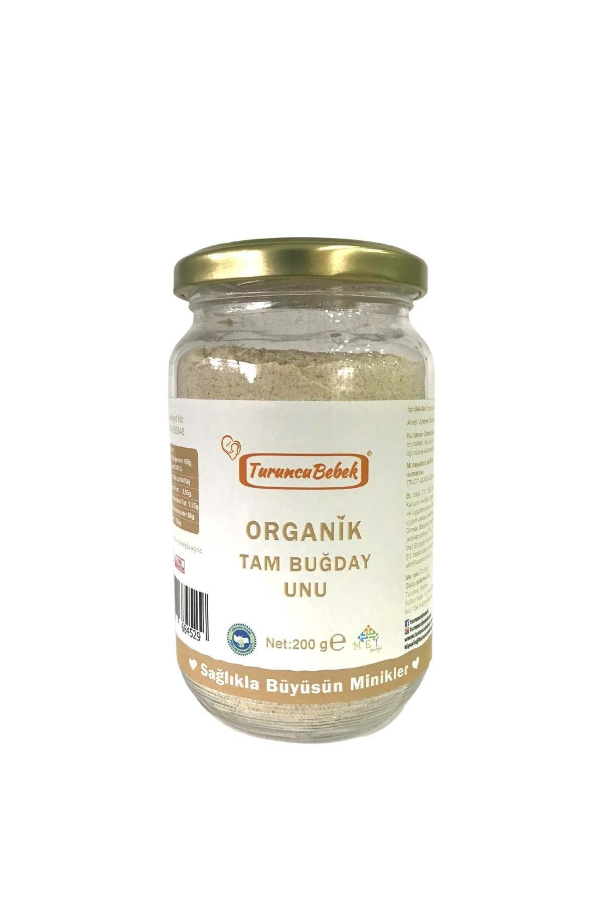 Turuncu Bebek Organik Tam Buğday Unu (cam - 200gr)