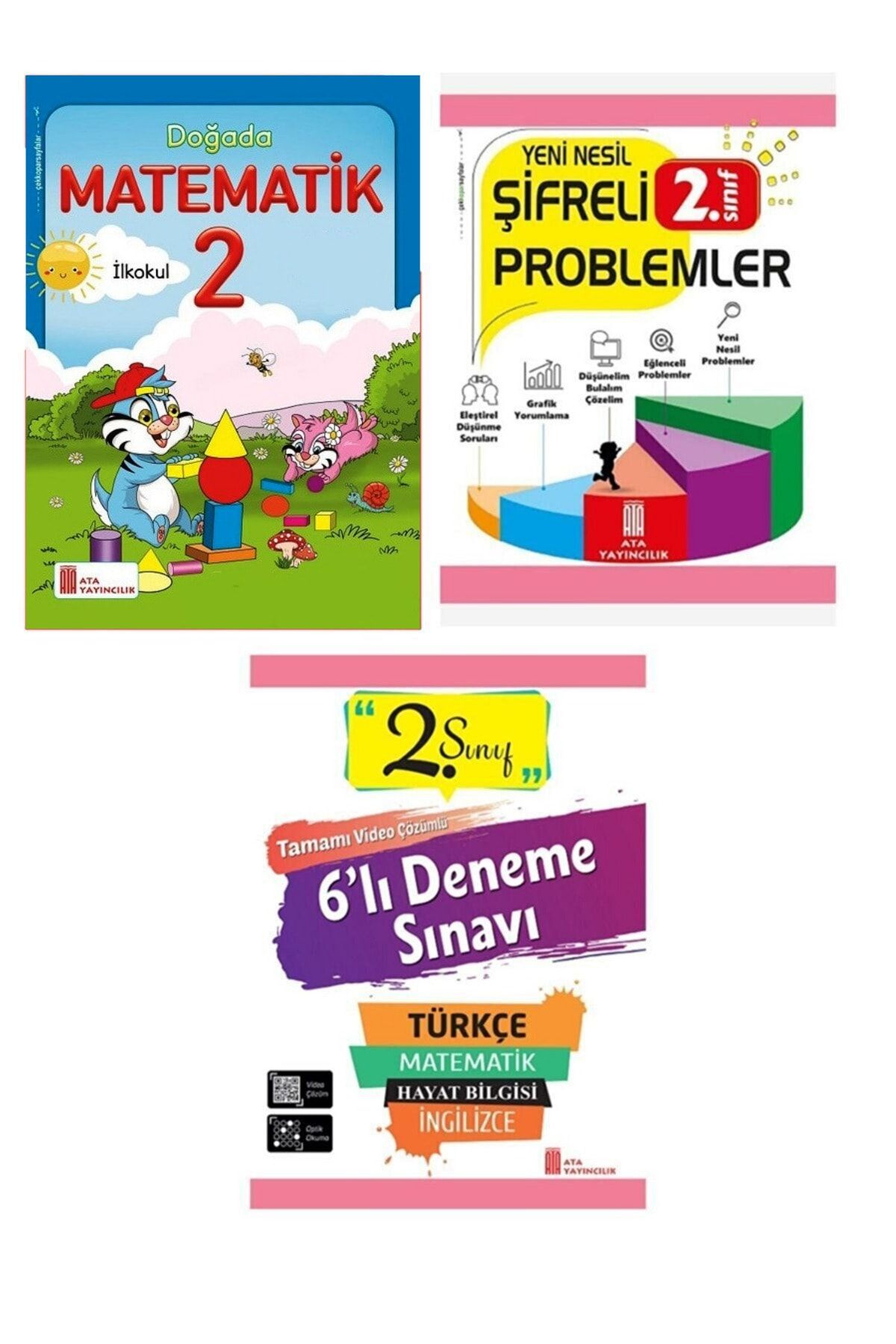 Ata Yayıncılık Ata 2.sınıf Yeni Nesil Matematik Şifreli Problemler 6 Lı Deneme