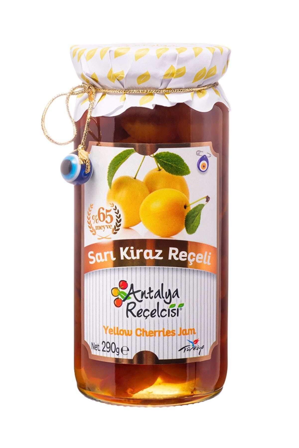 Antalya Reçelcisi Sarı Kiraz Reçeli Gurme Serisi %65 Meyve 290gr