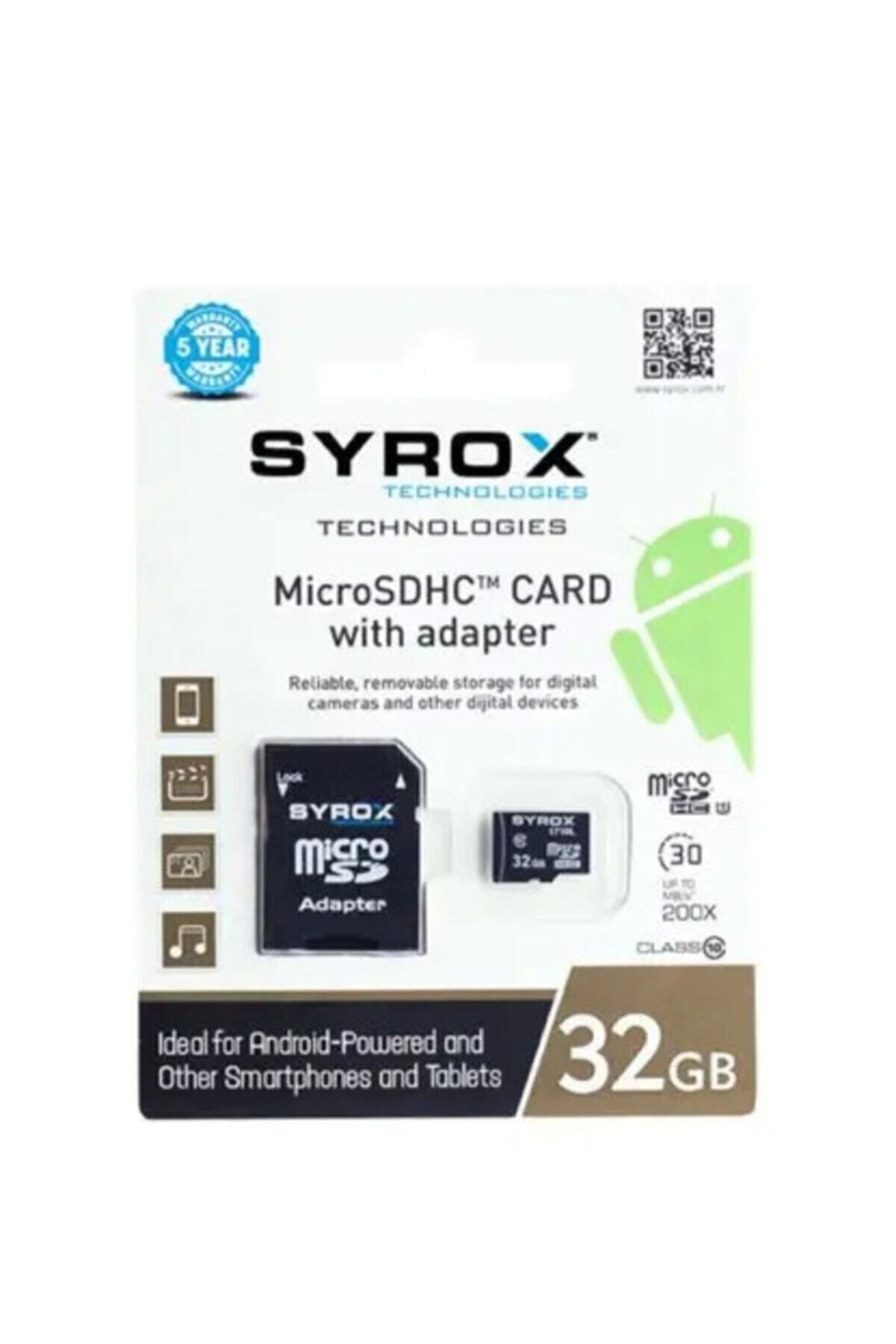 Syrox Mc 32gb Micro Sd Adaptörlü Hafıza Kartı Kaliteli