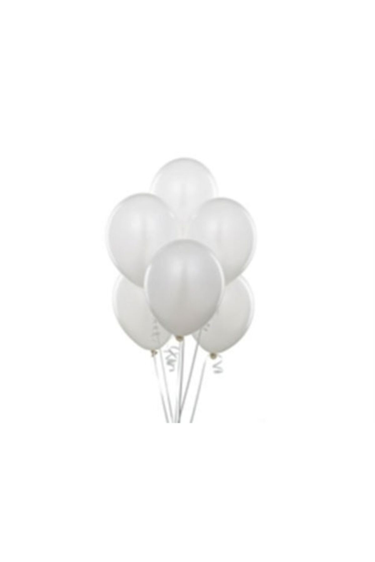 HİLALSHOP Balon 100 Adet - Beyaz