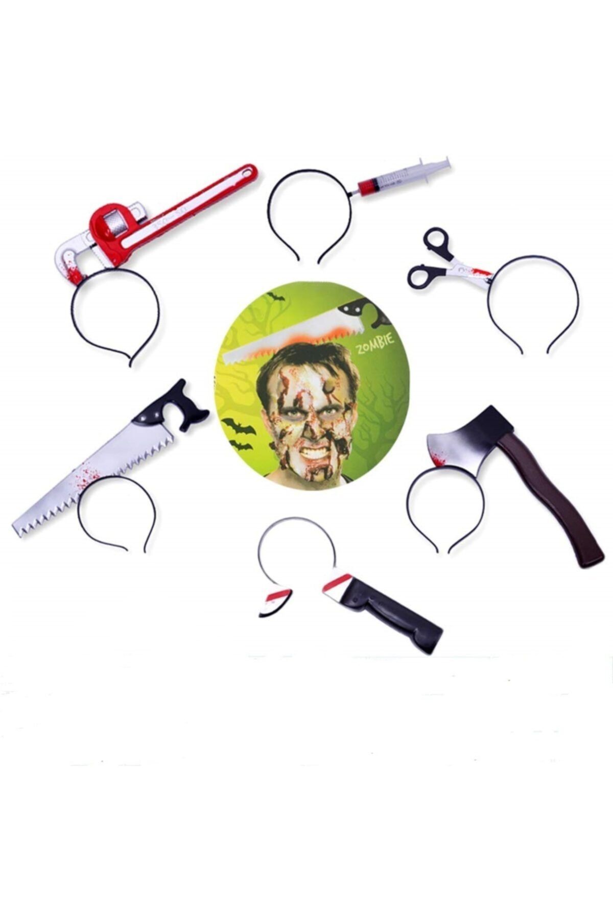 HİLALSHOP Halloween Kafaya Geçen Şaka Taçları 1 Adet