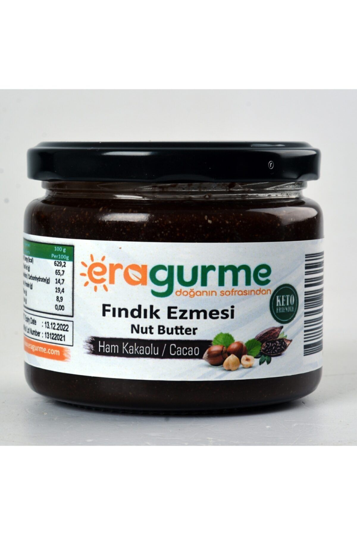 Era Gurme Ketojenik Fındık Ezmesi (fındık, Eritritol, Kakao)
