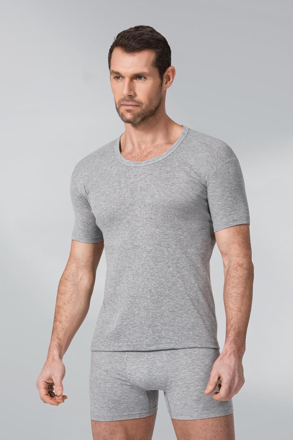 Namaldı Namaldi Erkek Ribana Açık Yaka Fanila 6'lı Paket - 113