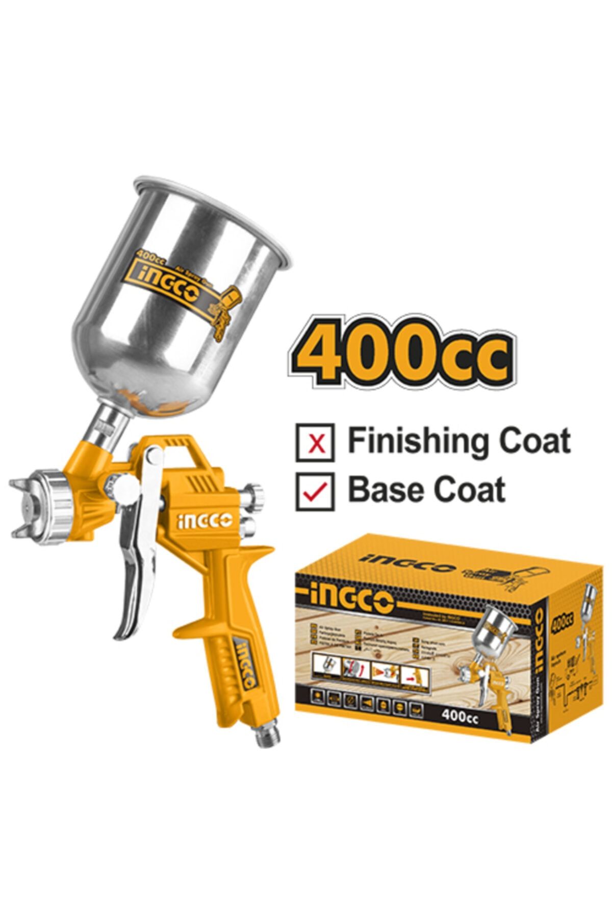 Ingco Havalı Boya Tabancası 400cc