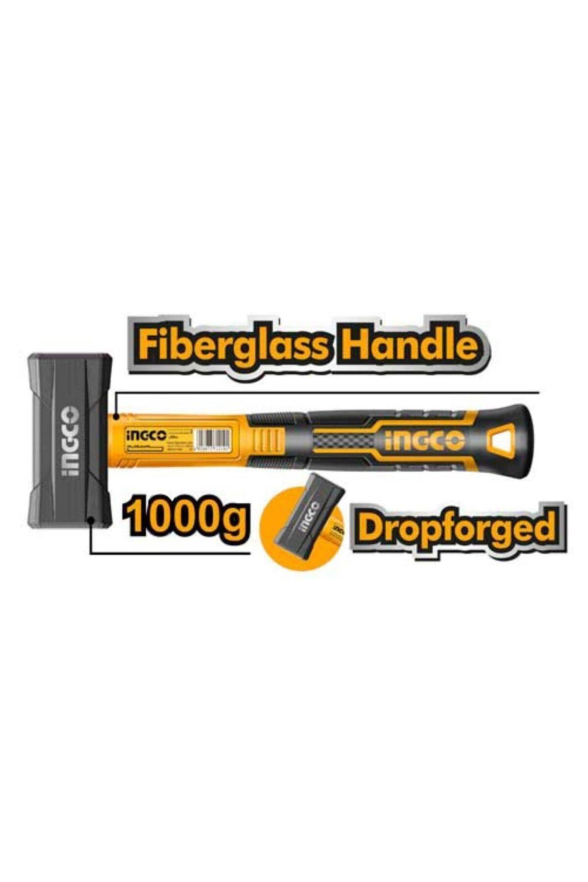 Ingco Endüstriyel Fiberglass Saplı Balyoz 1000g