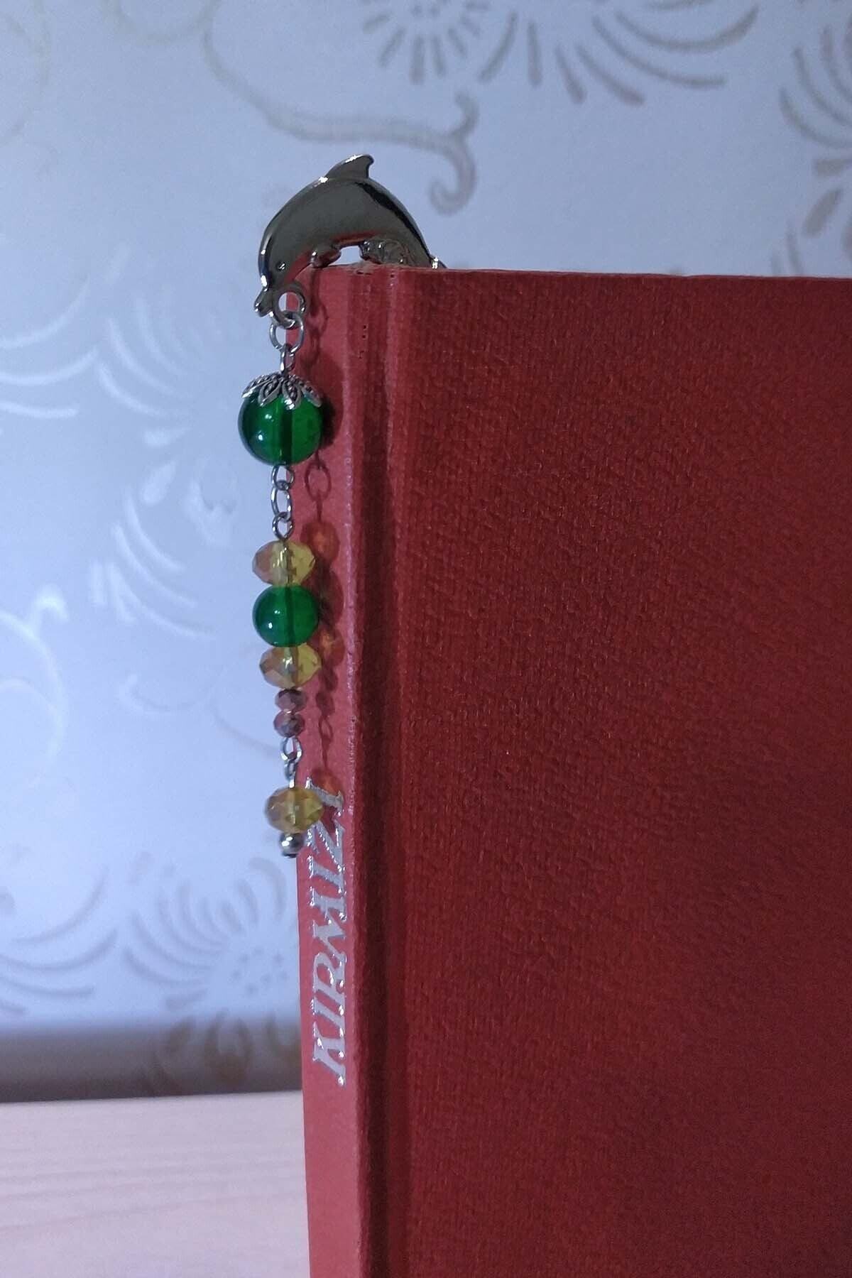 Talay Kitabevi Metal Balık Figürlü Boncuklu Kitap Ayracı - 2