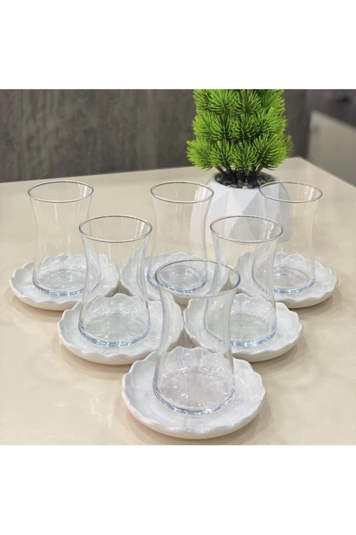 Molino Papatya Porselen Çay Tabağı