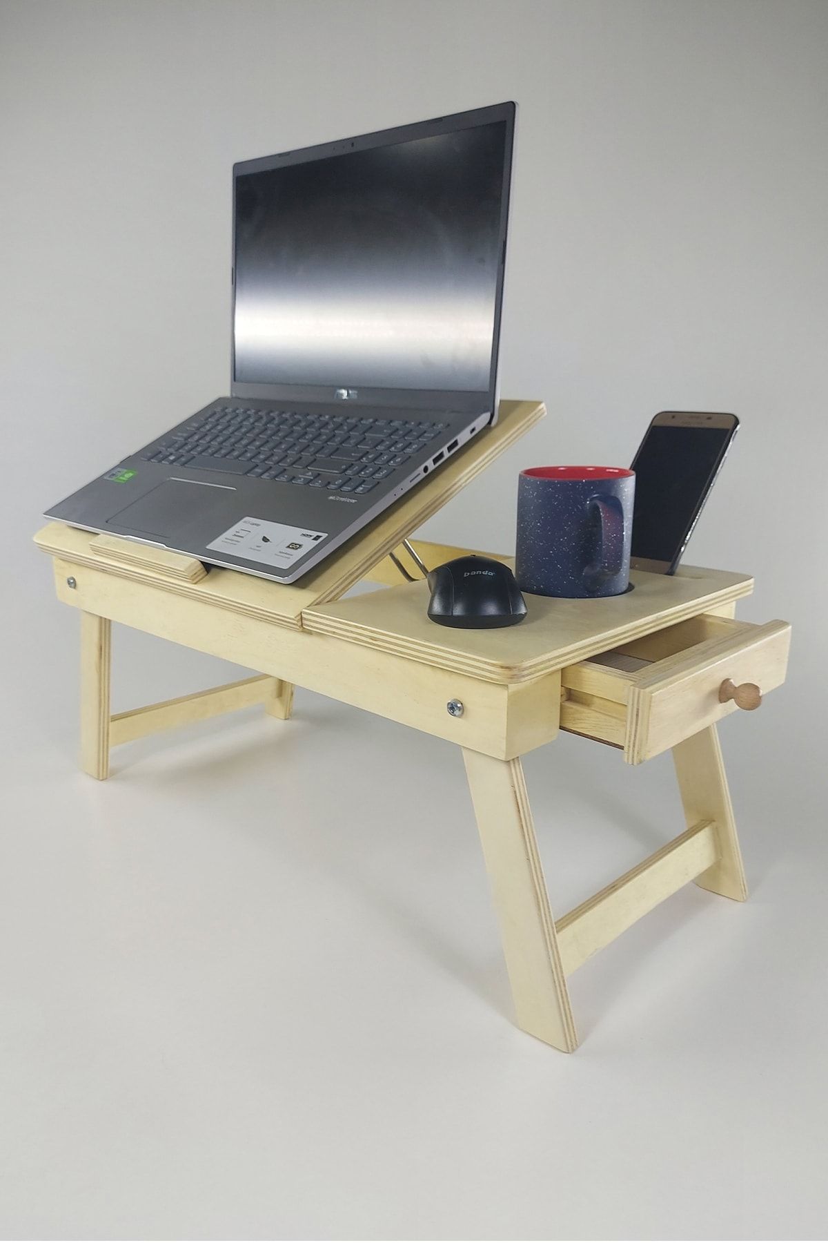 gerekbu Katlanır Laptop Notebook Sehpası Ve Standı Çalışma Masası Kahvaltı Masası