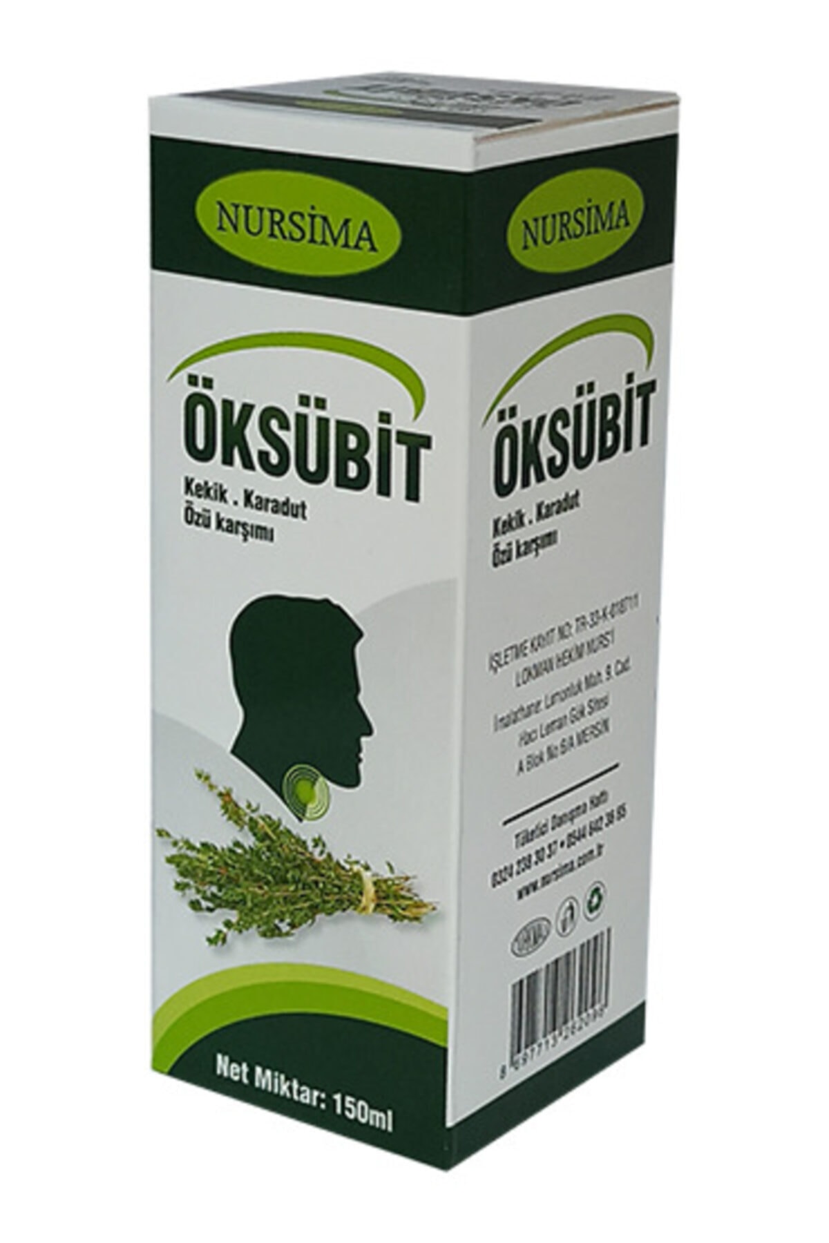Nursima Öksübit Kekik Karadut Şurup 150 Ml