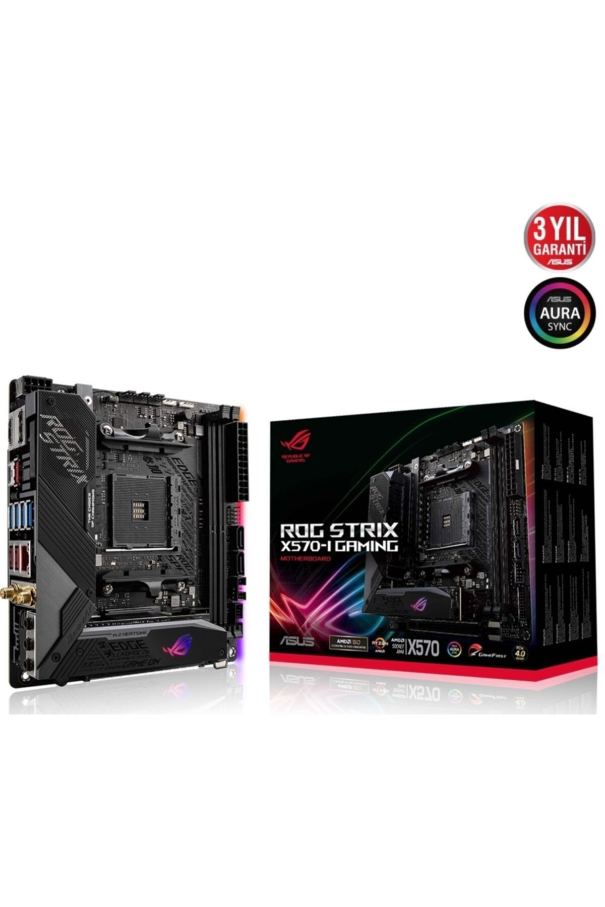 ASUS Rog Strıx X570-ı Gamıng 4800mhz(oc) Hdmı M.2 Mıtx Amd Am4