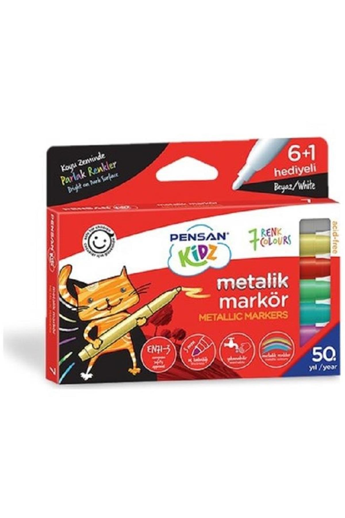 Pensan 7 Renk Temizlenebilir Marker