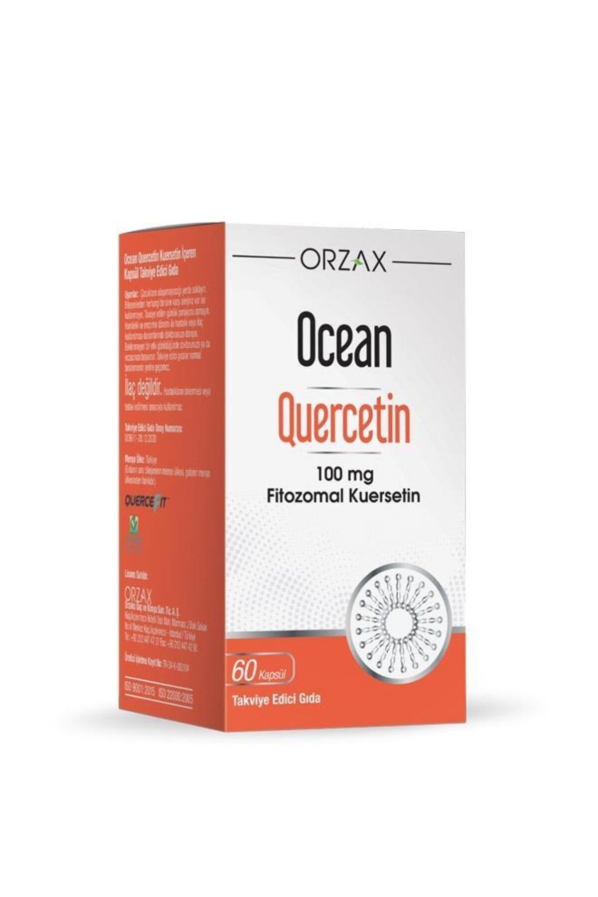 Orzax Ocean Quercetin 100 Mg 60 Kapsül