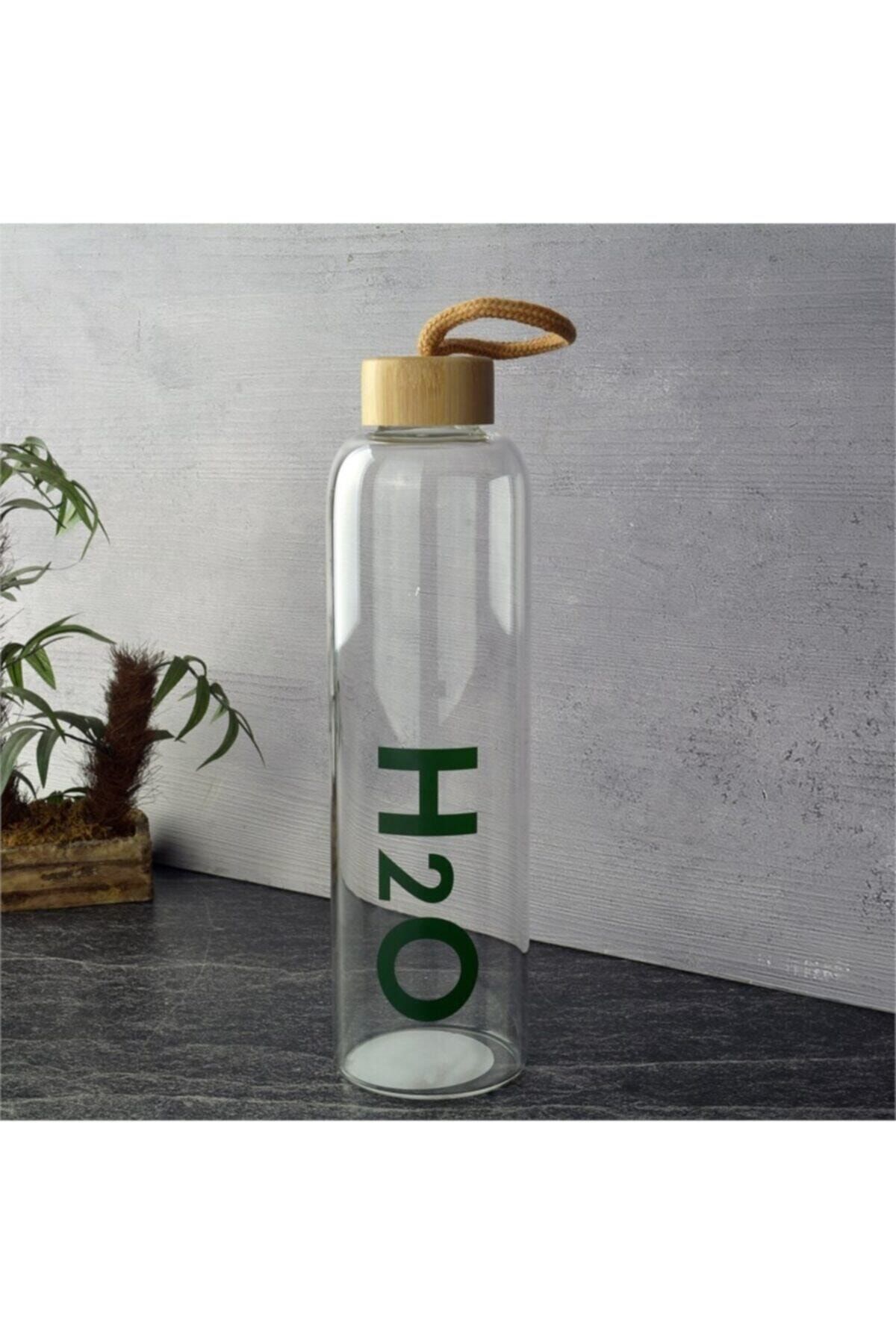 Tohana H2o Bambu Kapaklı Cam Matara 1000 Ml